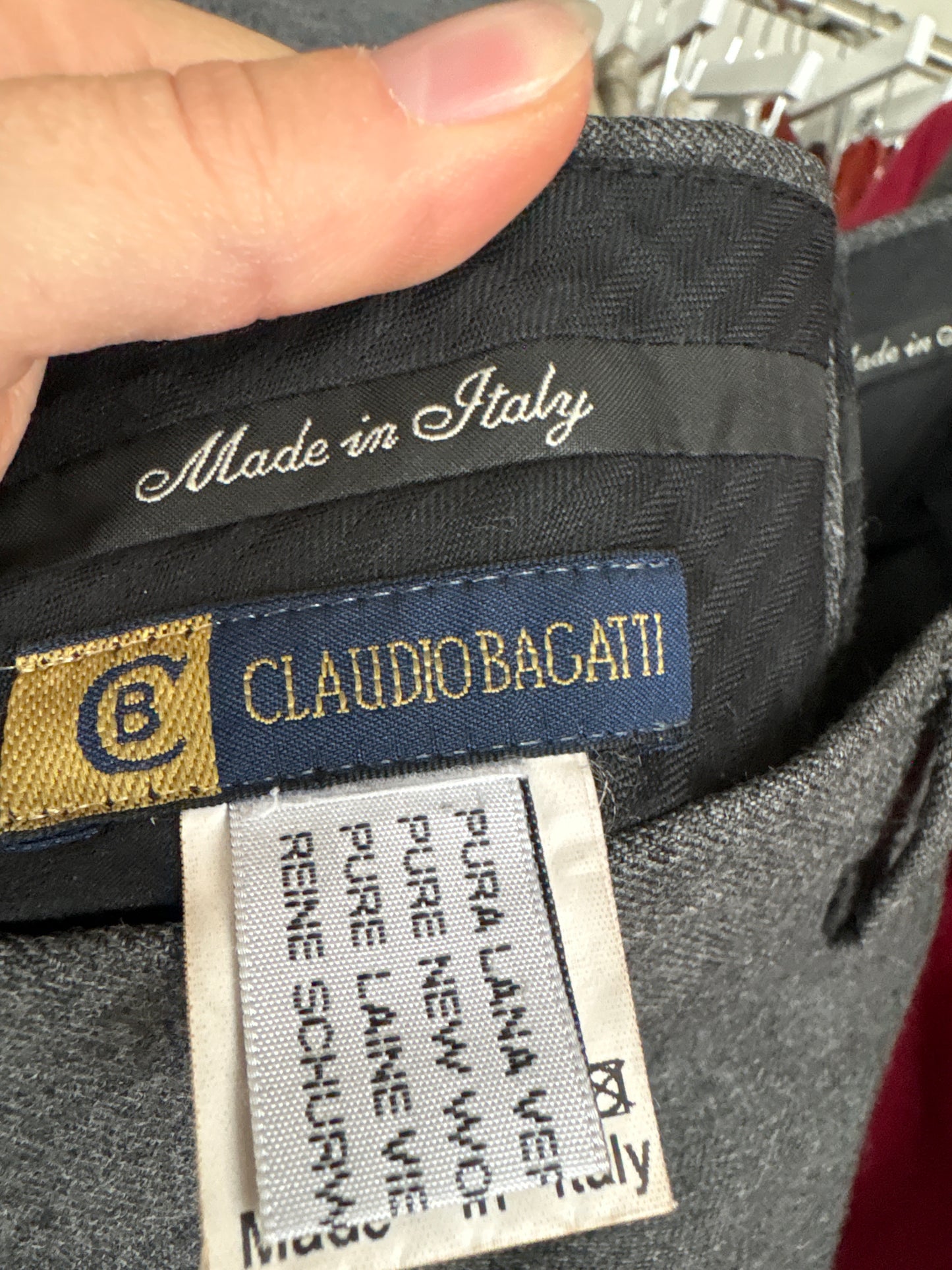 Pantaloni tall din lana luxury tasmaniana plină extrafina