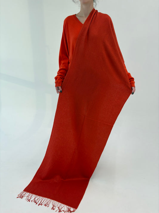 Shawl in culoare superbă din cea mai fină lana plină