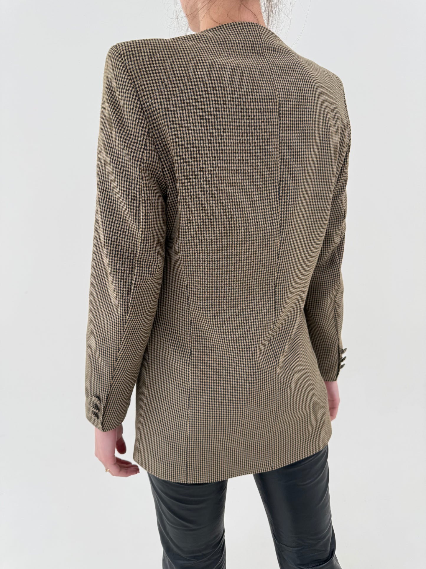 Sacou ultra chic italian camel în croi retro modern super revenit în trend