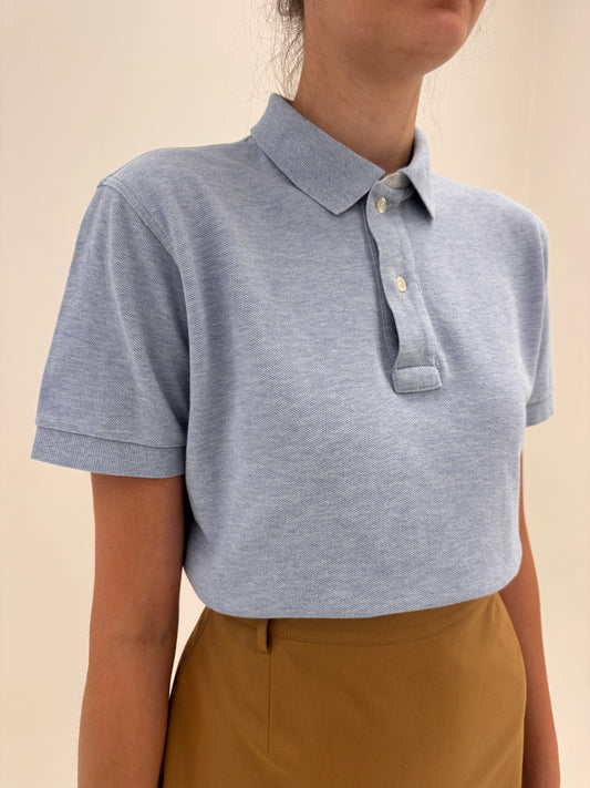 Top polo baby Blue de brand luxury italian Fay din bumbac de gramaj mare