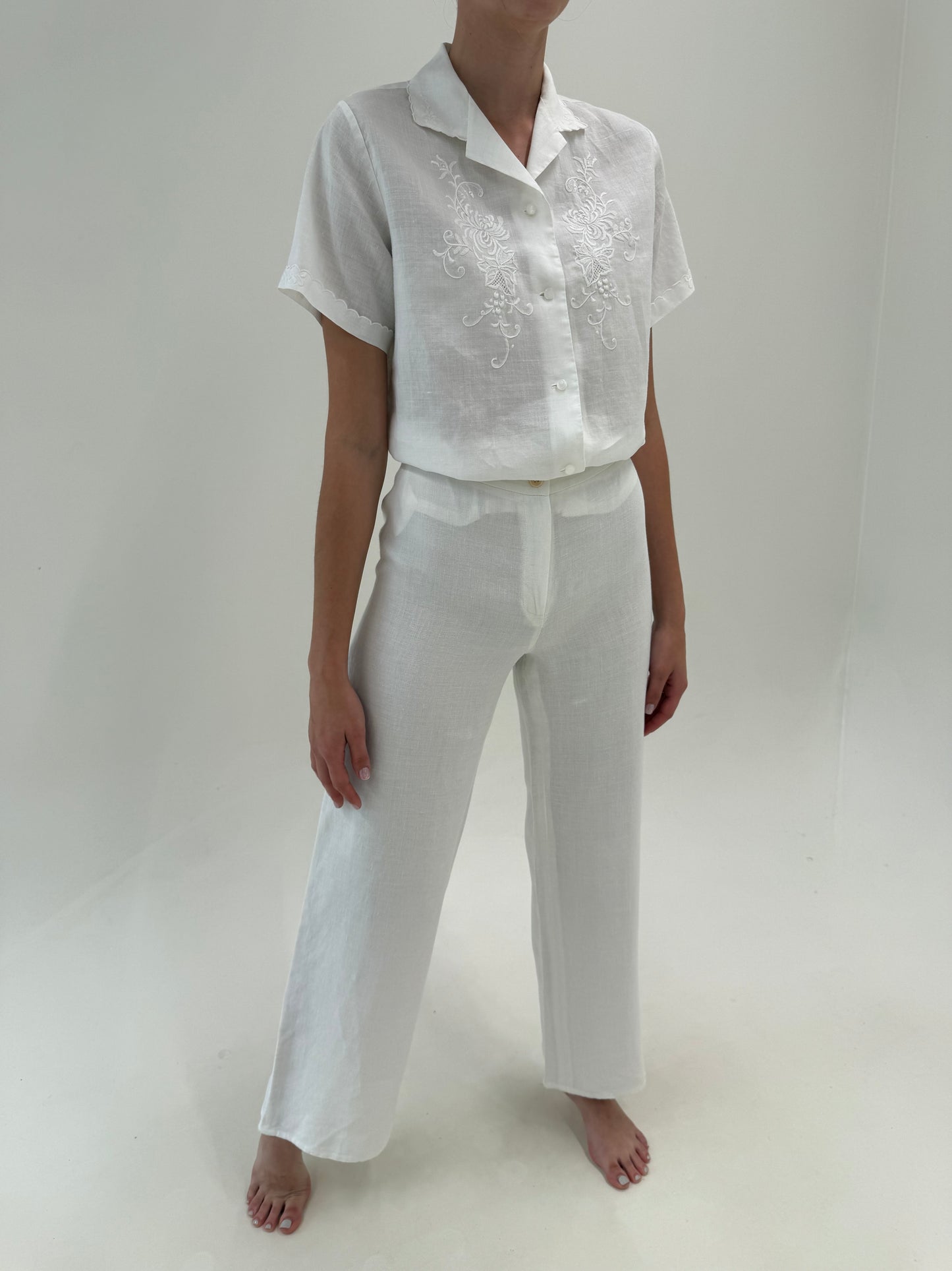 Pantaloni palazzo Max Mara din in excepțional