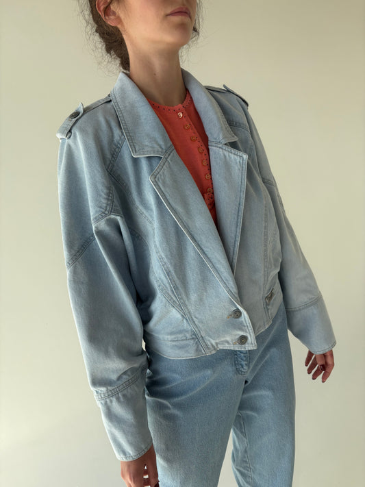 Geacă vintage din jeans premium