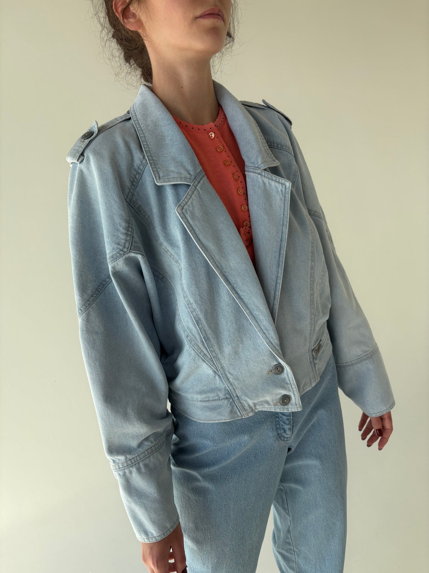 Geacă vintage din jeans premium
