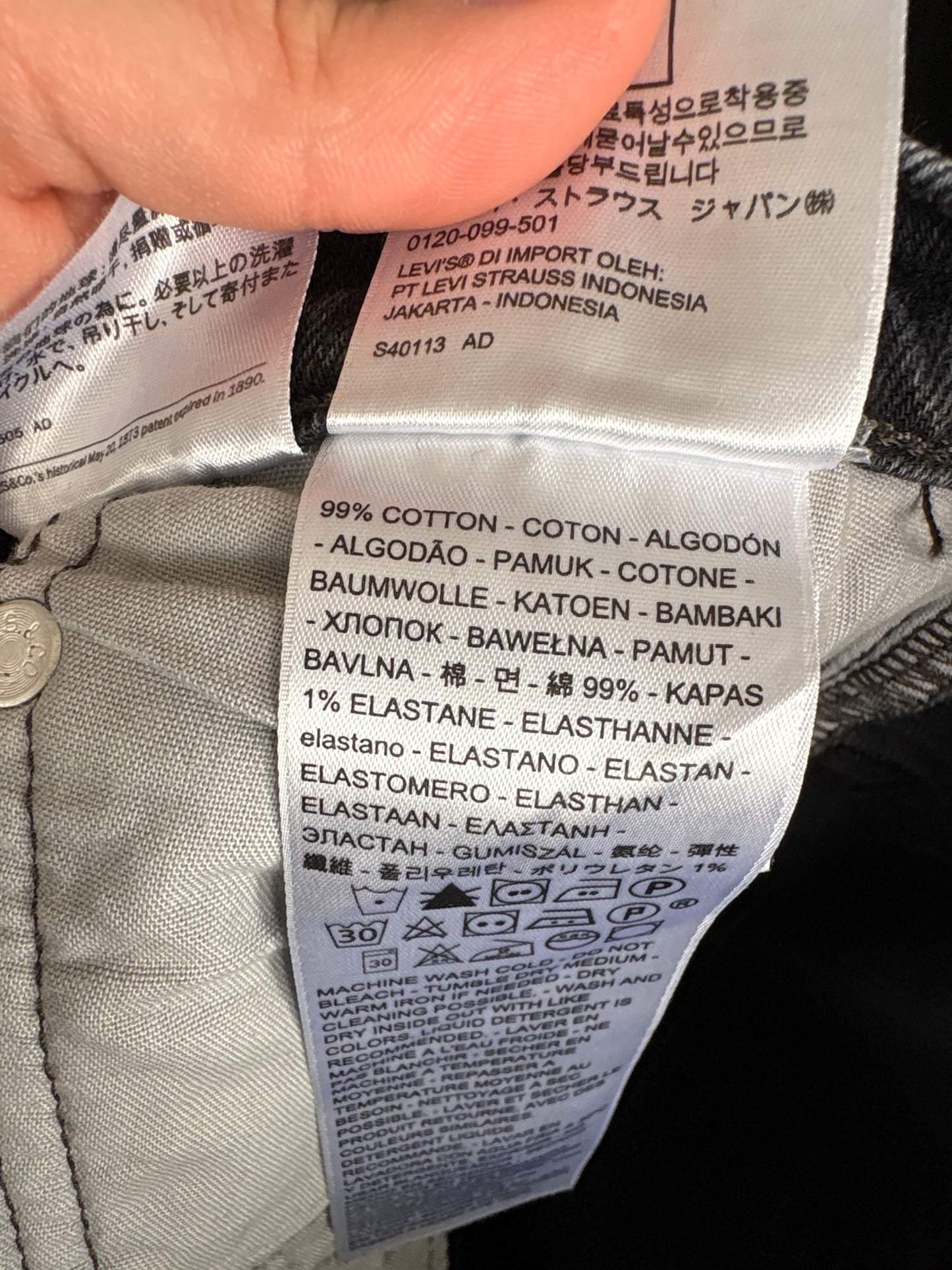 Jeans petite Levi’s 501 modelator in croi actual