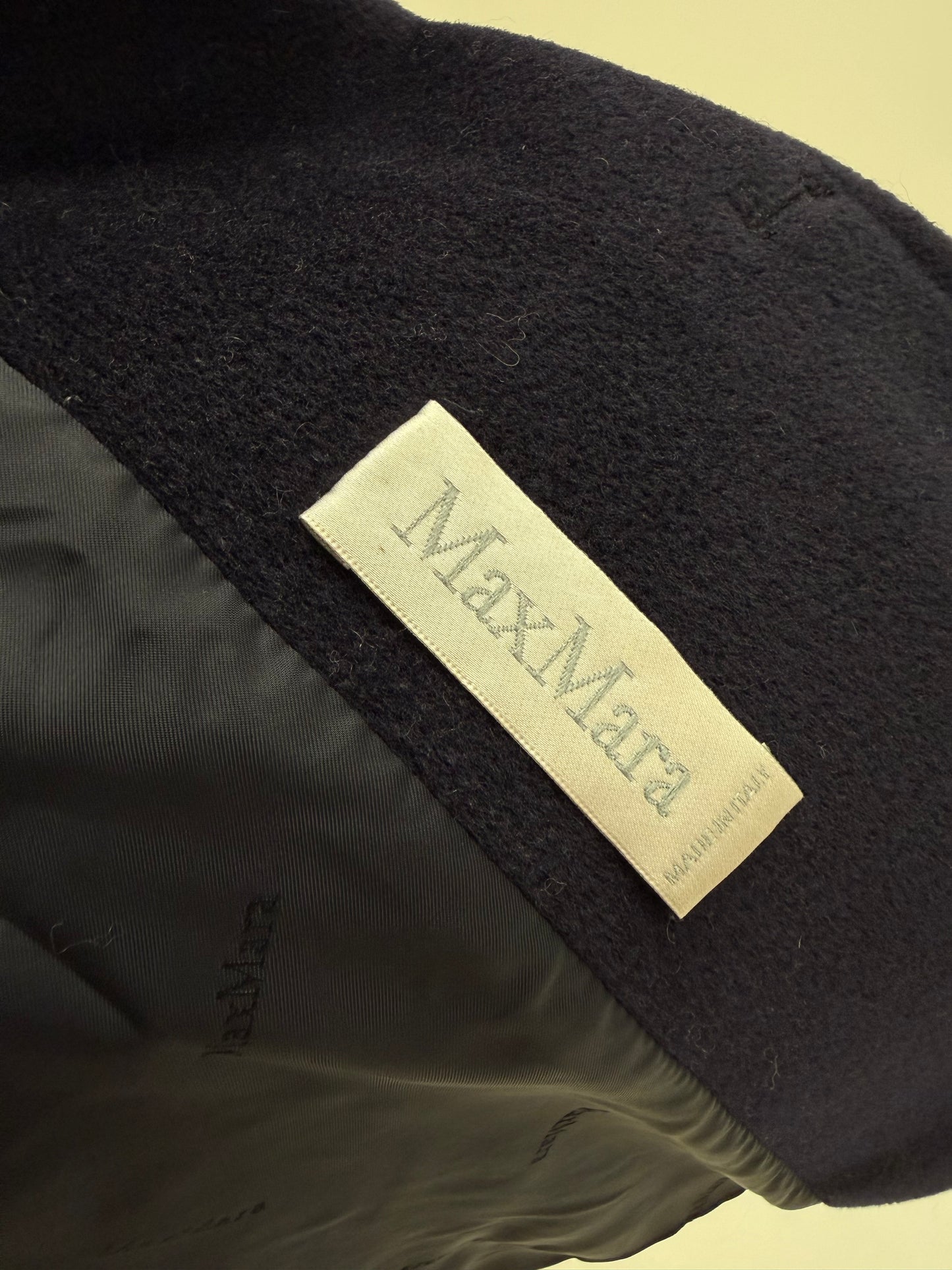 Jacheta Max Mara pea coat în croi actual din lana, cașmir și mohair
