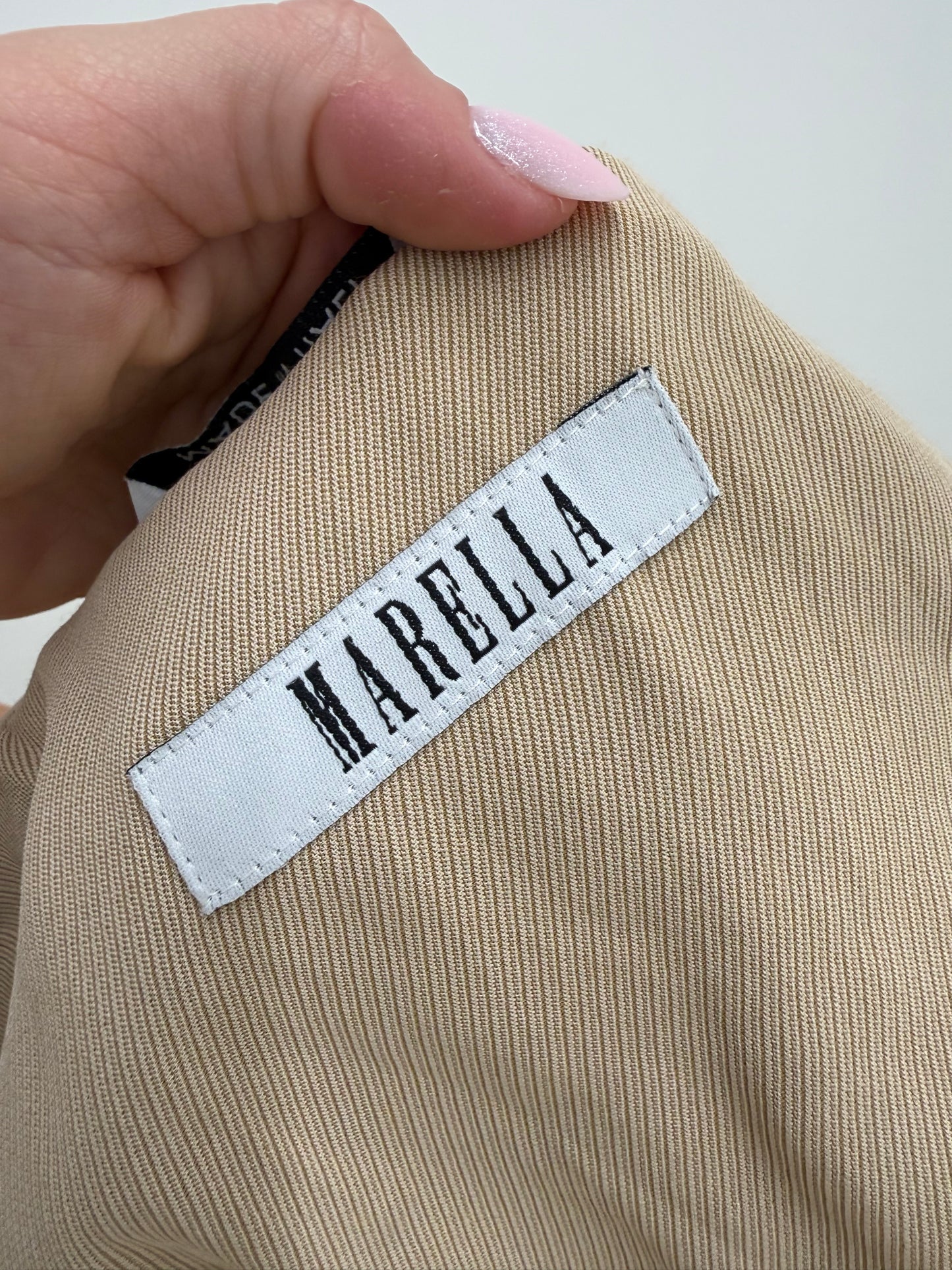 Sacou Safari Marella by Max Mara camel cu talie reglabilă marcată