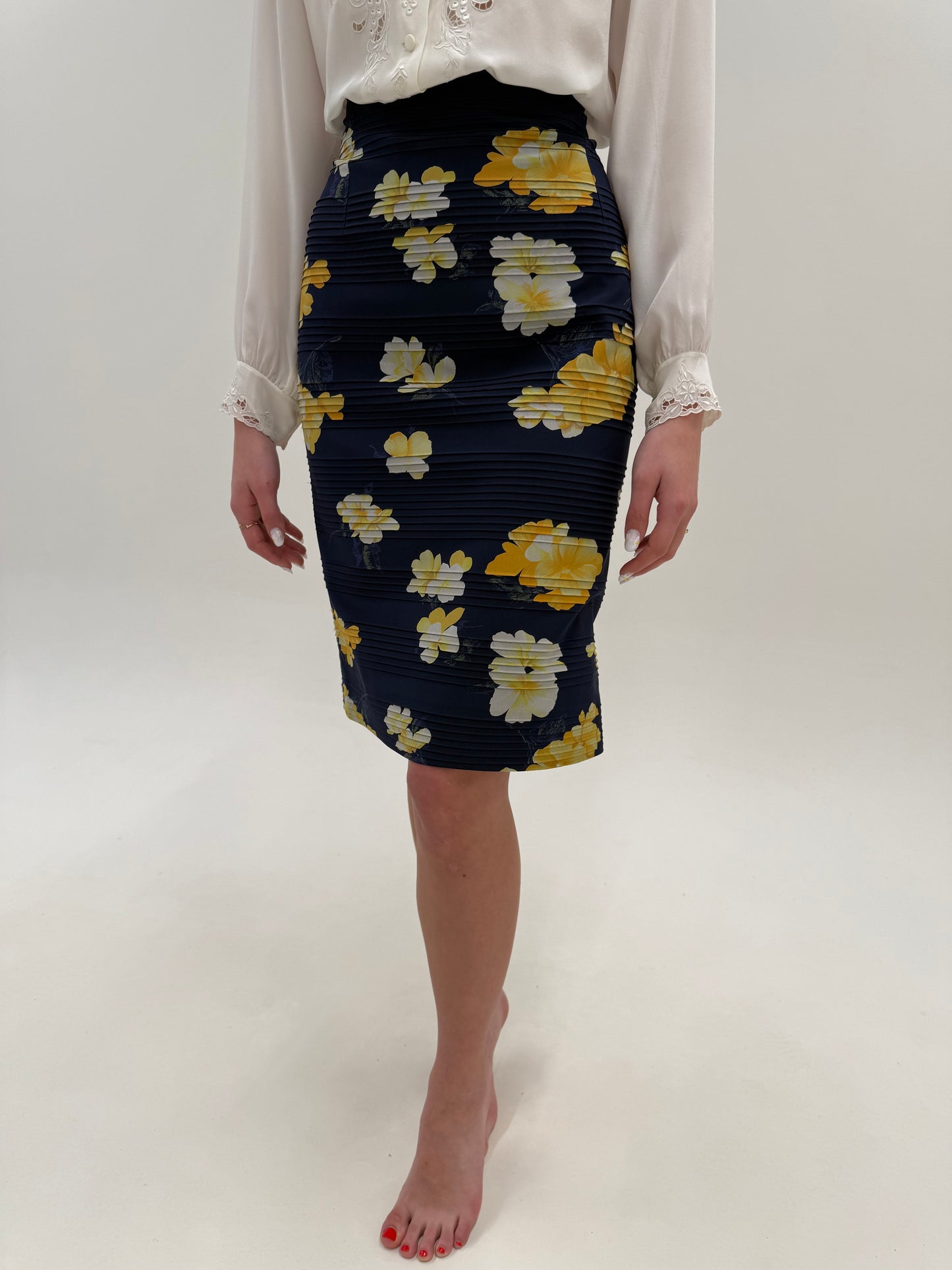 Set Max Mara din mătase naturală cu print floral de la business la seara