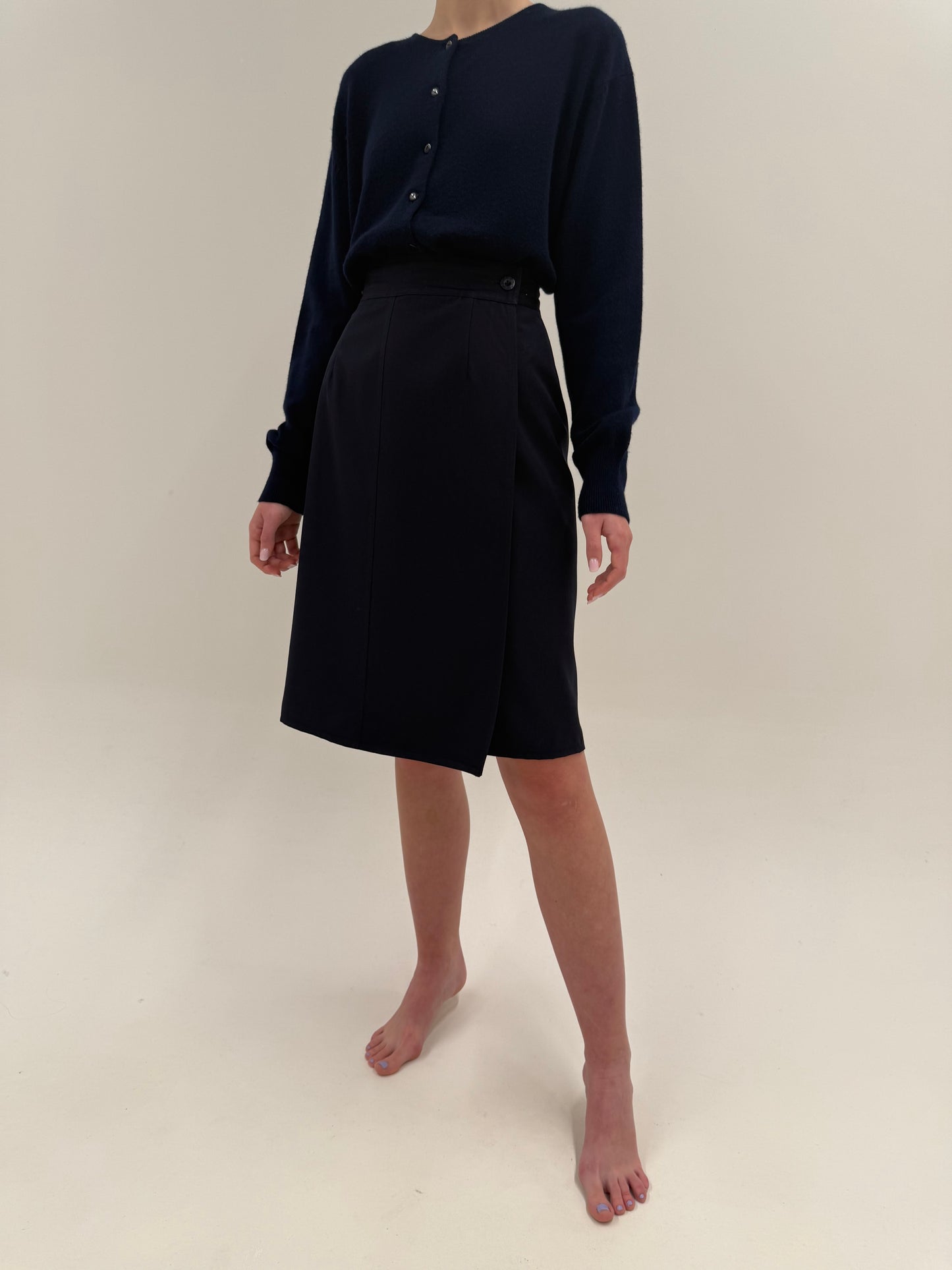 Fustă petrecută Escada din lana extrafina structurată