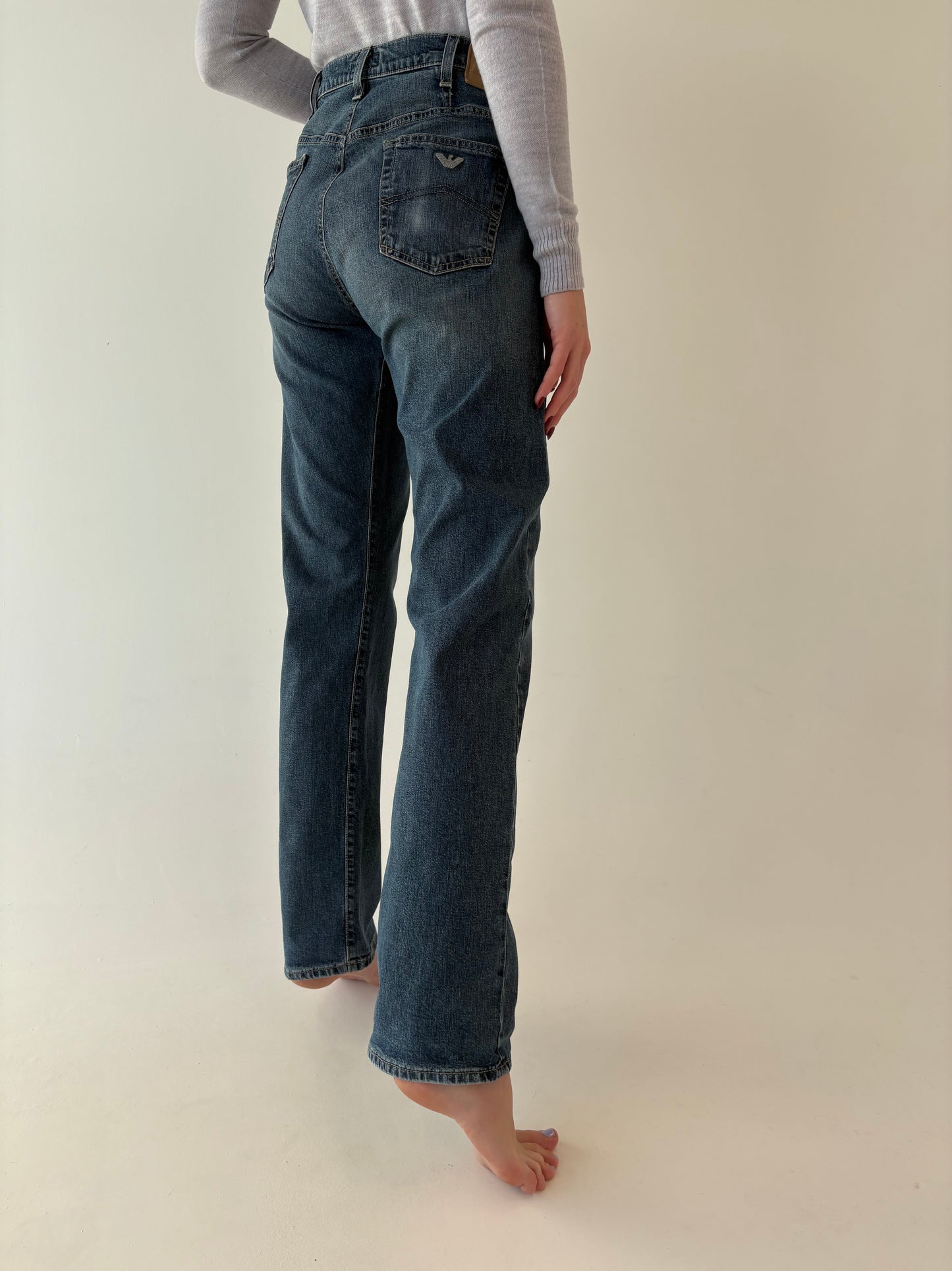 Jeans tall Armani dark wash modelator straight leg