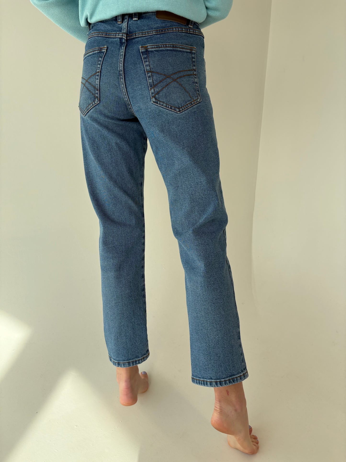 Jeans vintage premium groși modelatori classic wash