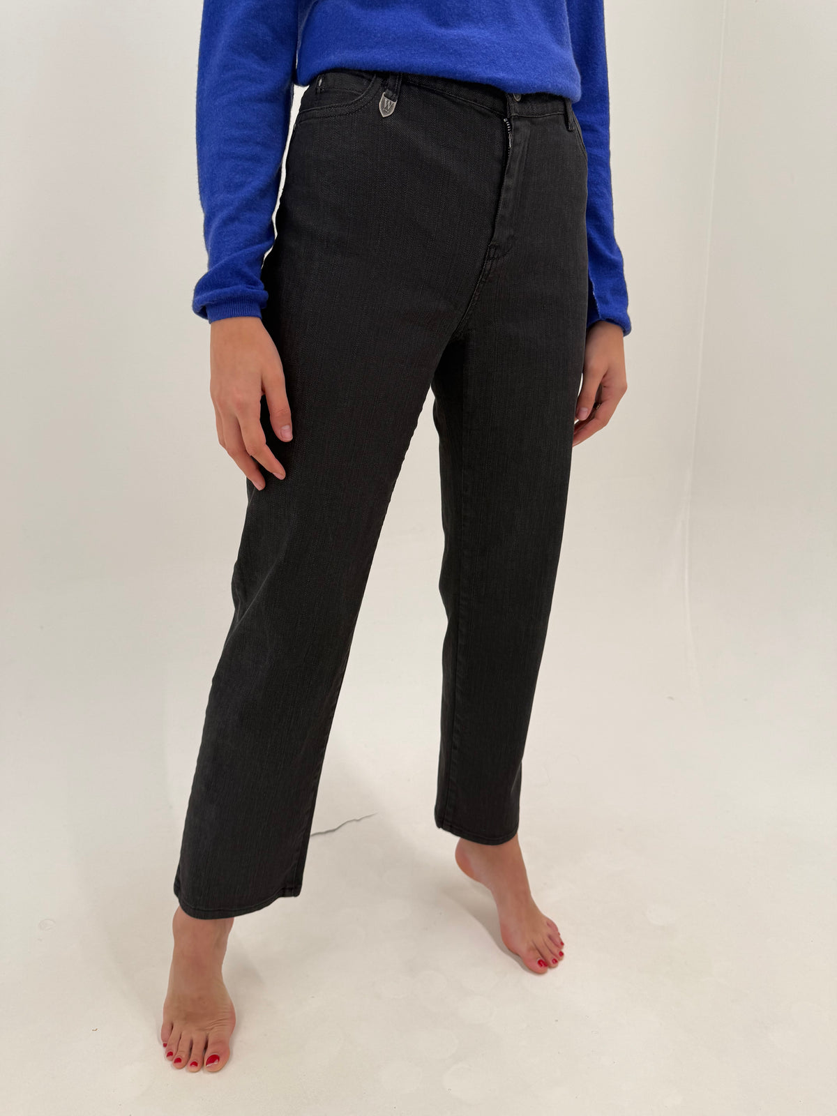 Jeans negri Max Mara ultra confort modelatori tall in croi clasic