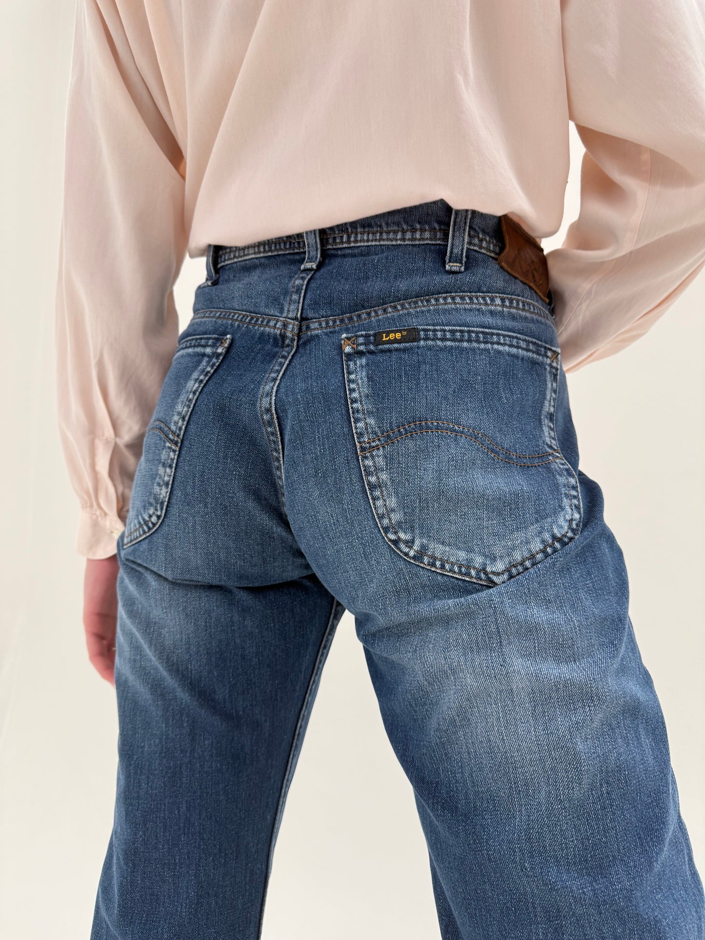 Jeans vintage premium tall ușor evazați dark wash
