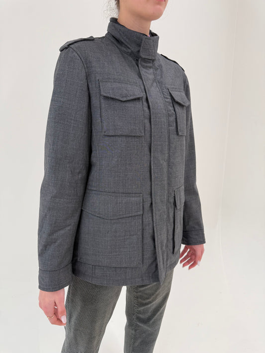 Geacă Armani de primăvară din lana extrafina impermeabila