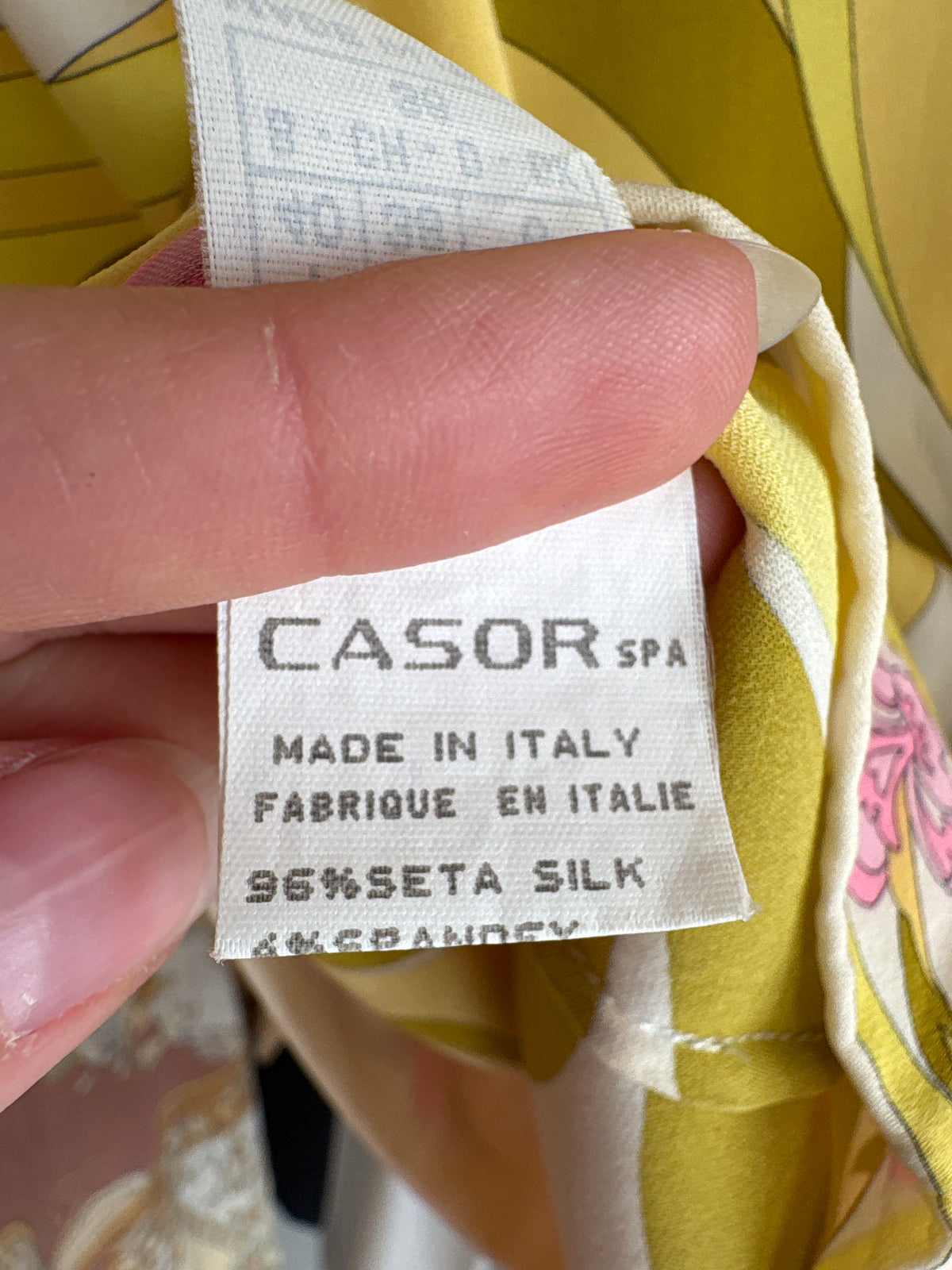 Cămașa Emilio Pucci din mătase naturală pcu print specific brandului