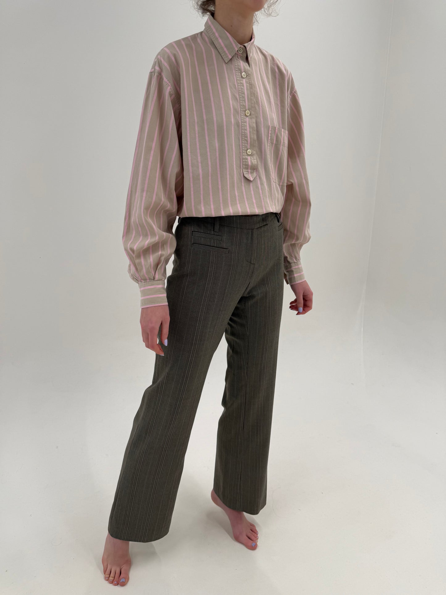 Pantaloni de brand super premium Seventy din lana extrafina subțire