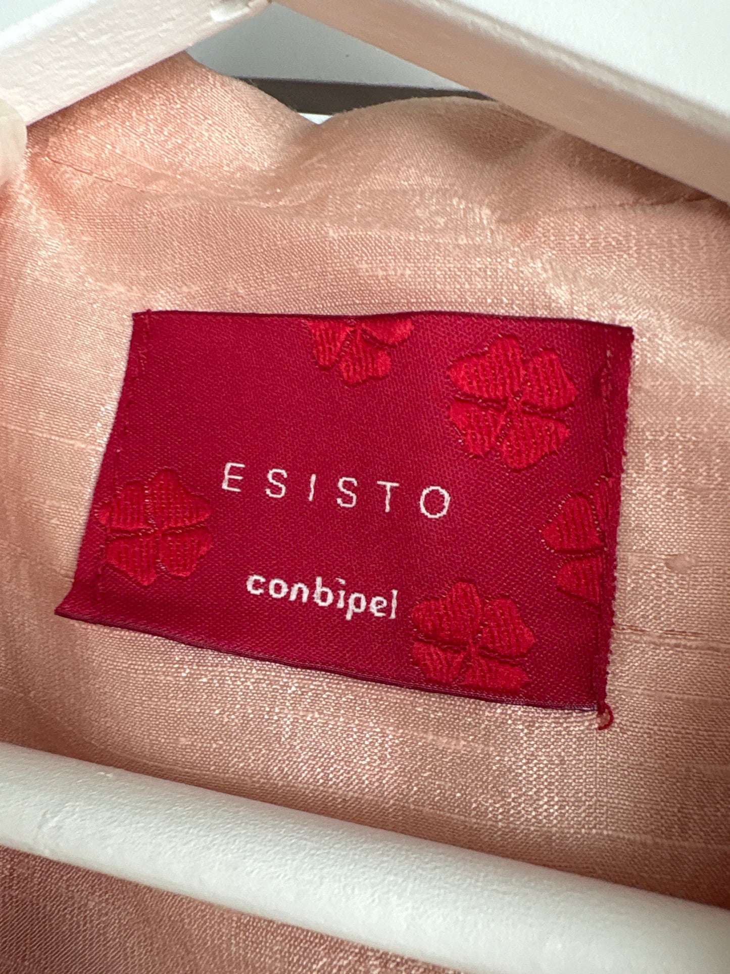 Sacou italian cambrat powder pink cu revere late din mătase naturală dupioni