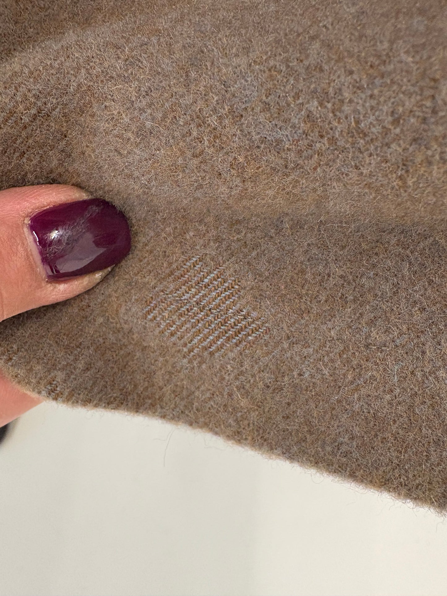 Trench vintage gros cu interior din stofă de lana