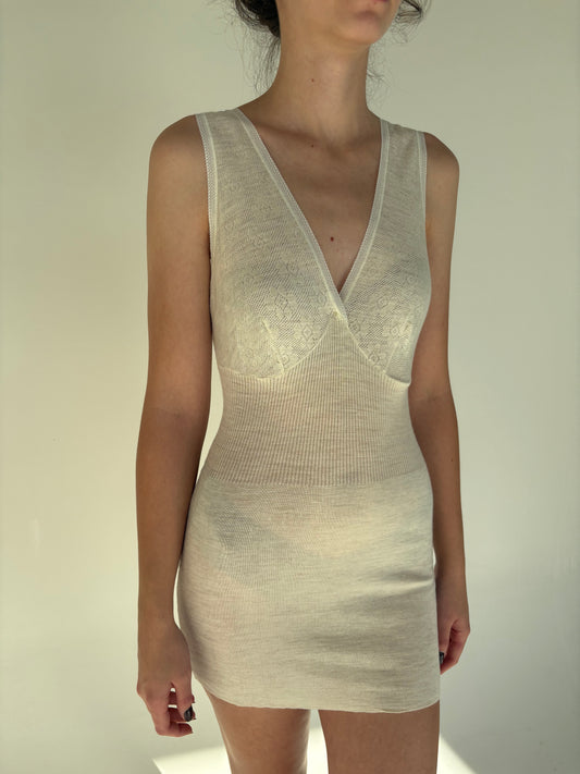 Top italian cambrat în stil furou din lana extrafina irestringibila