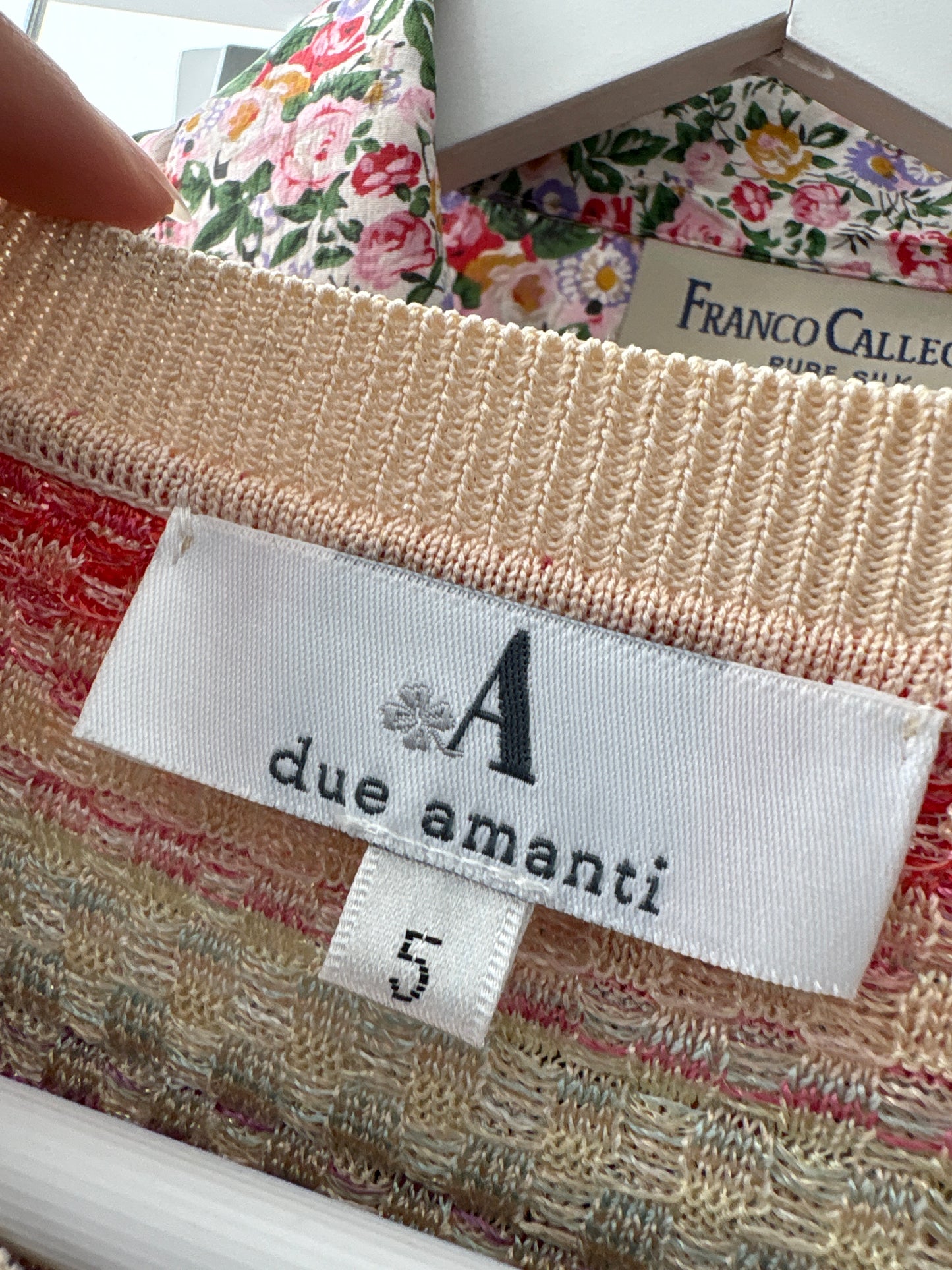 Cardigan italian sand nude în stil Missoni ultra feminin