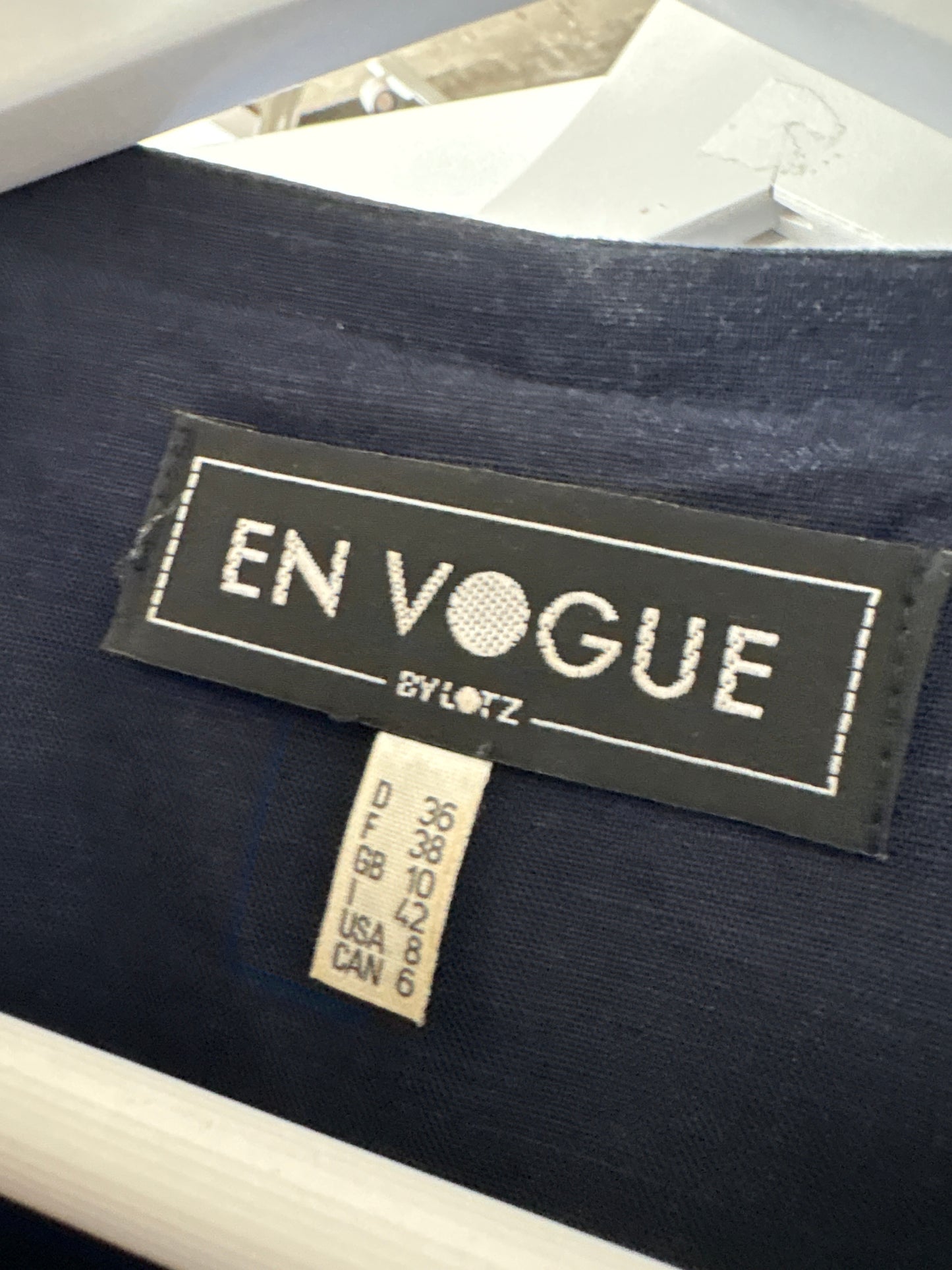 Jacheta din pânză navy blue cu talie marcată reglabilă