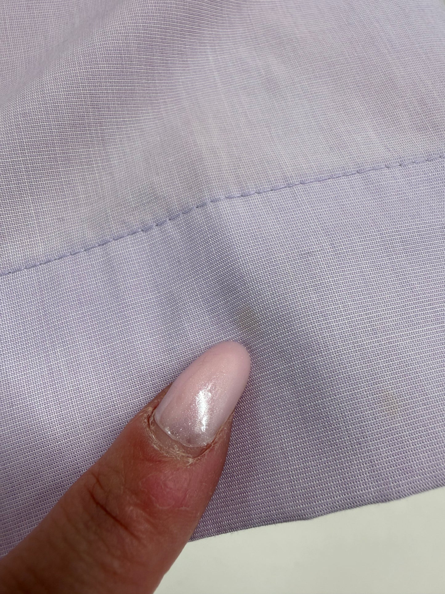 Rochie lavandă din poplin excepțional de bumbac cu fustă plisată și talie marcată