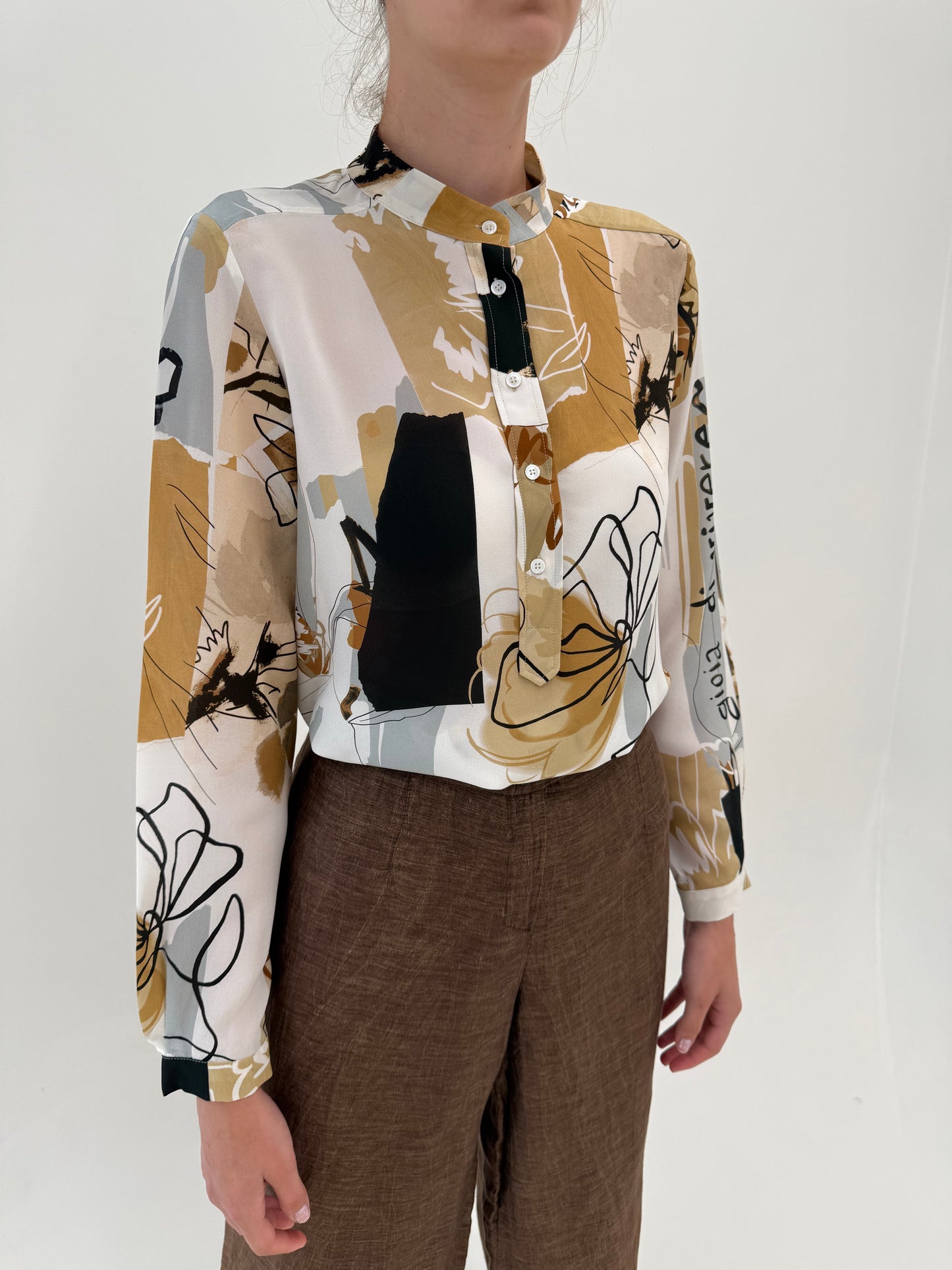 Cămașa nouă Marella by Max Mara din mătase naturală în croi oversized