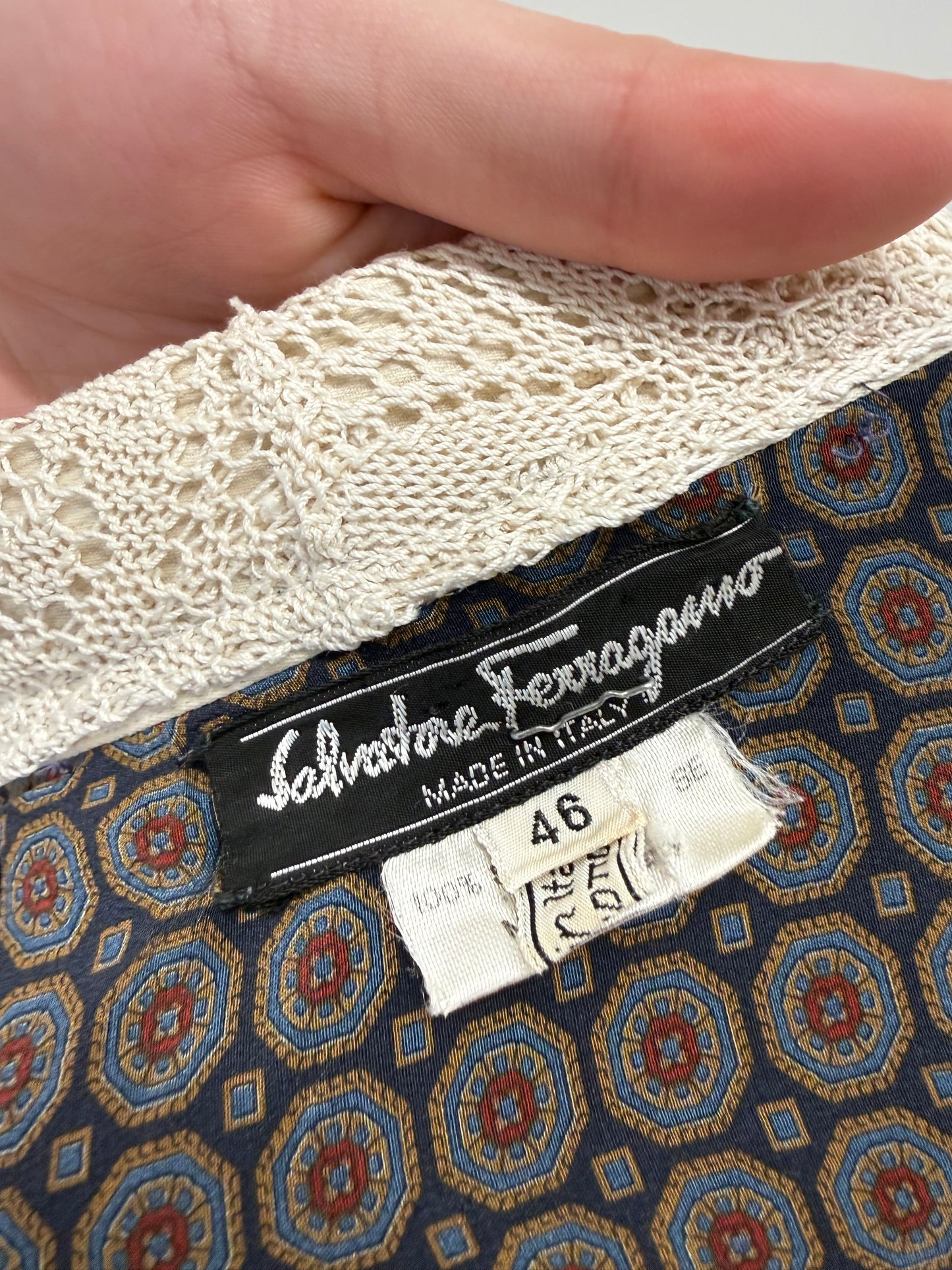 Robe chemise Salvatore Ferragamo din mătase naturală