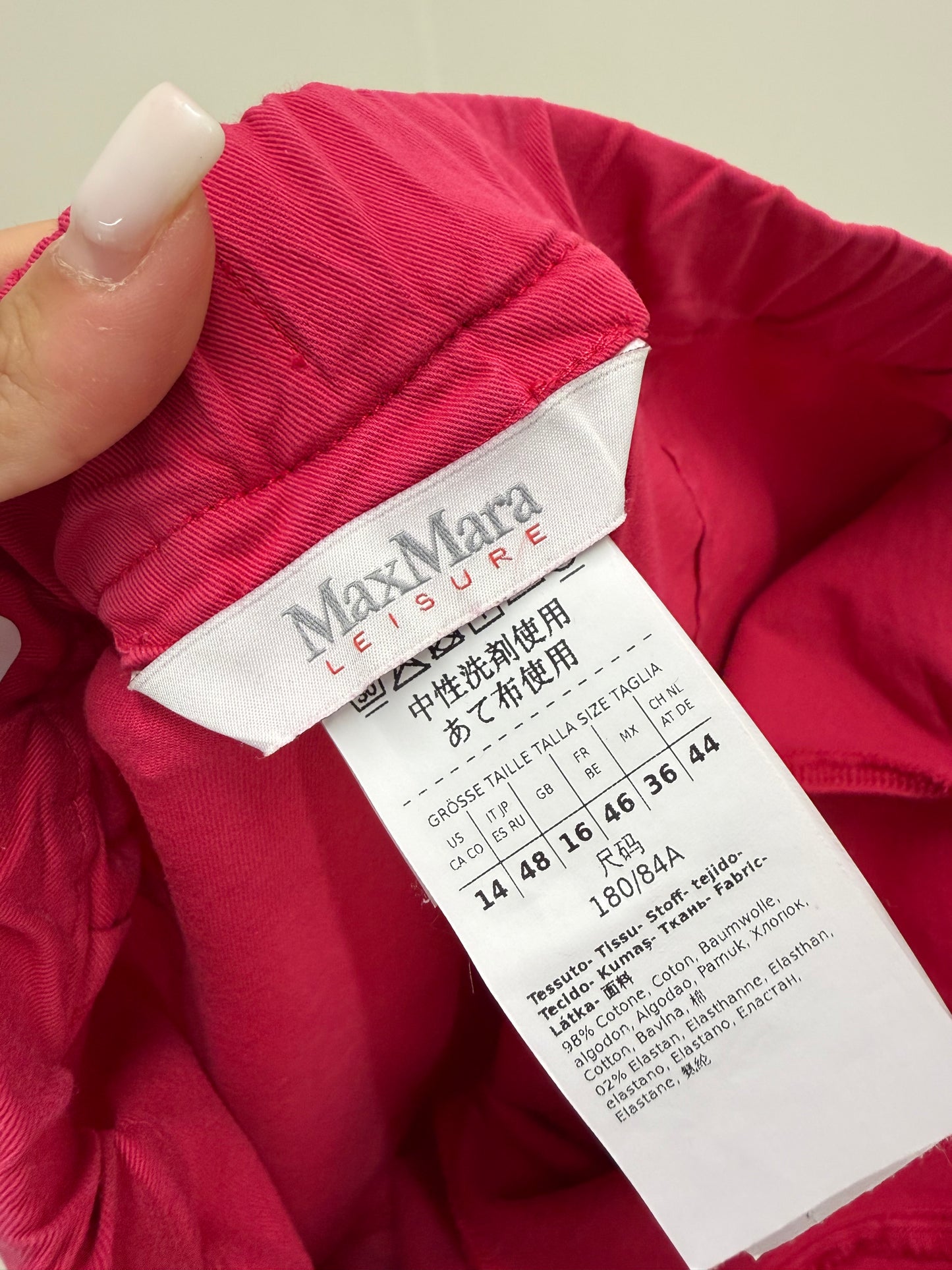 Pantaloni Max Mara ultra confort cu influențe casual Barbie pink