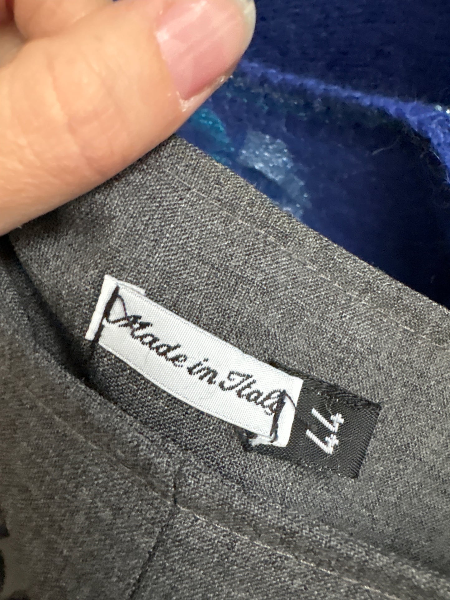 Pantaloni țigaretă italienești din lana extrafina