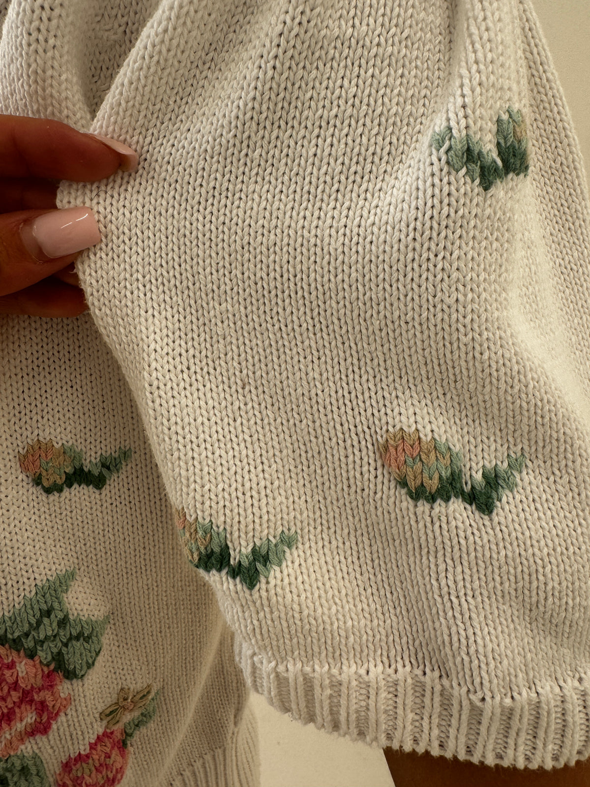 Top vintage din bumbac de gramaj mare cu guler din macrame lucrat manual
