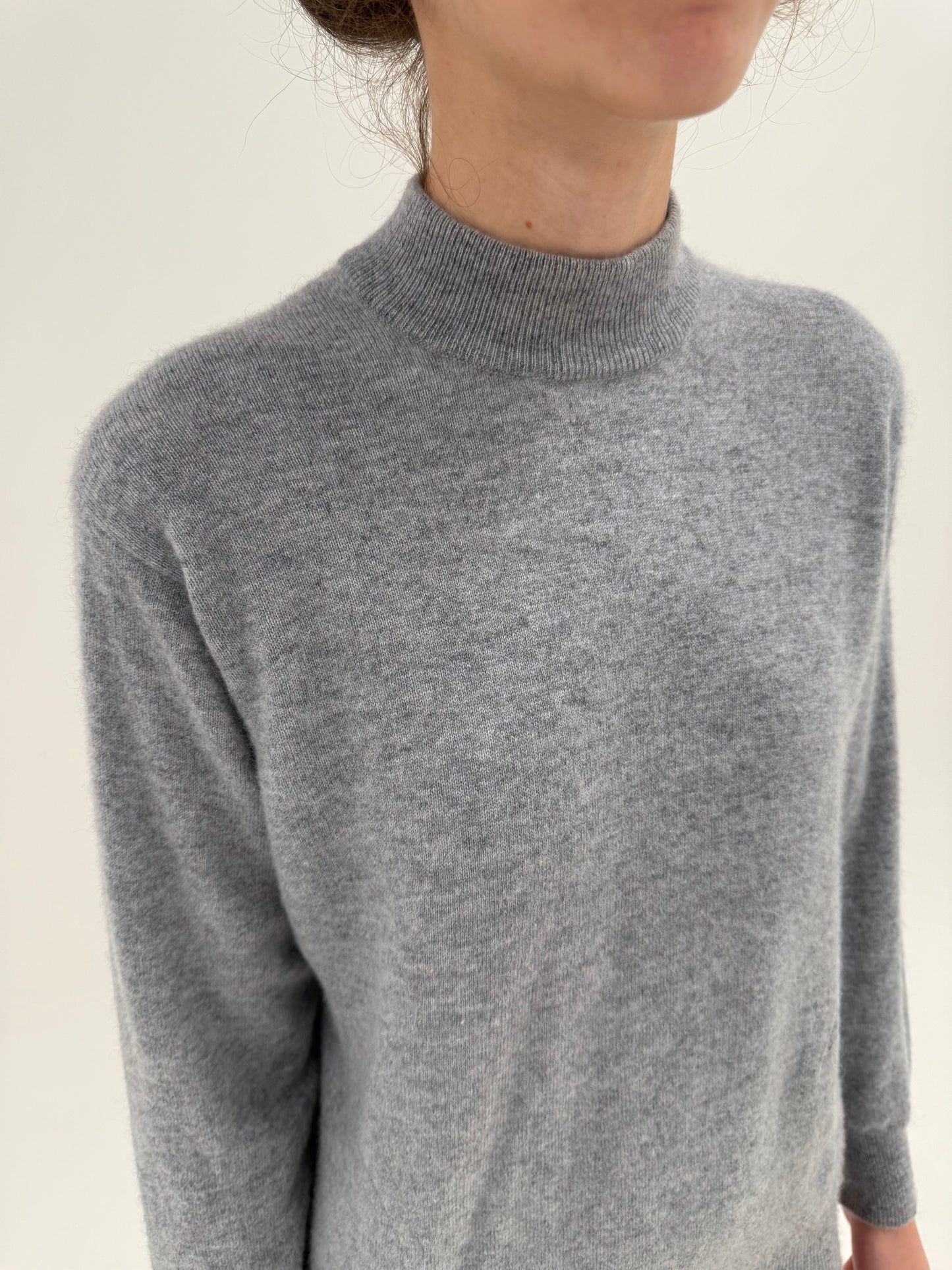 Maleta din cașmir multiply silver gray