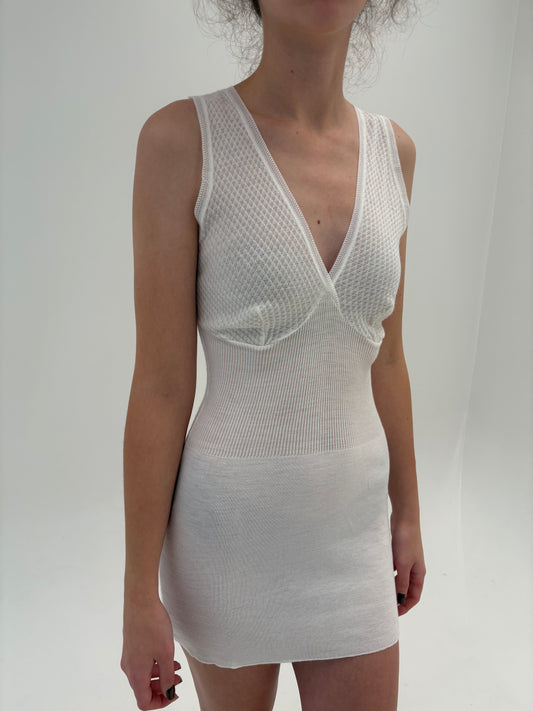 Maieu lung cambrat tip furou din mix de lana extrafina irestringibila