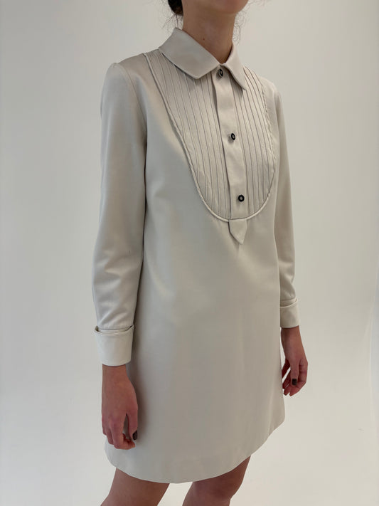 Chemise tuxedo dress Old vintage anii 70 italiană de la business la seara
