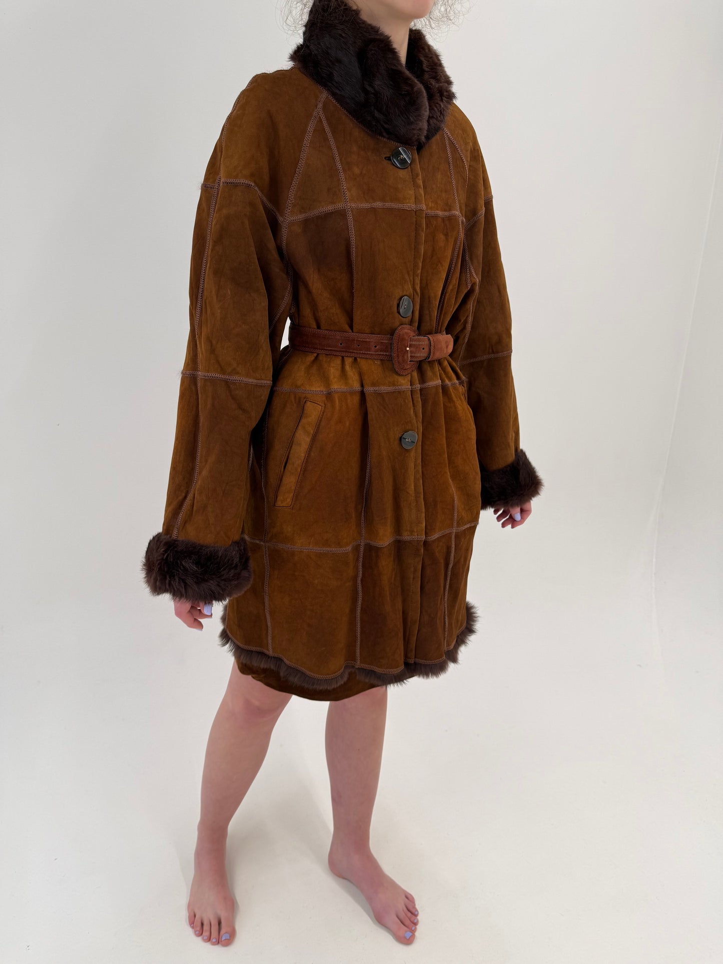 Blană naturală de iepure caramel foarte ușoară și călduroasă