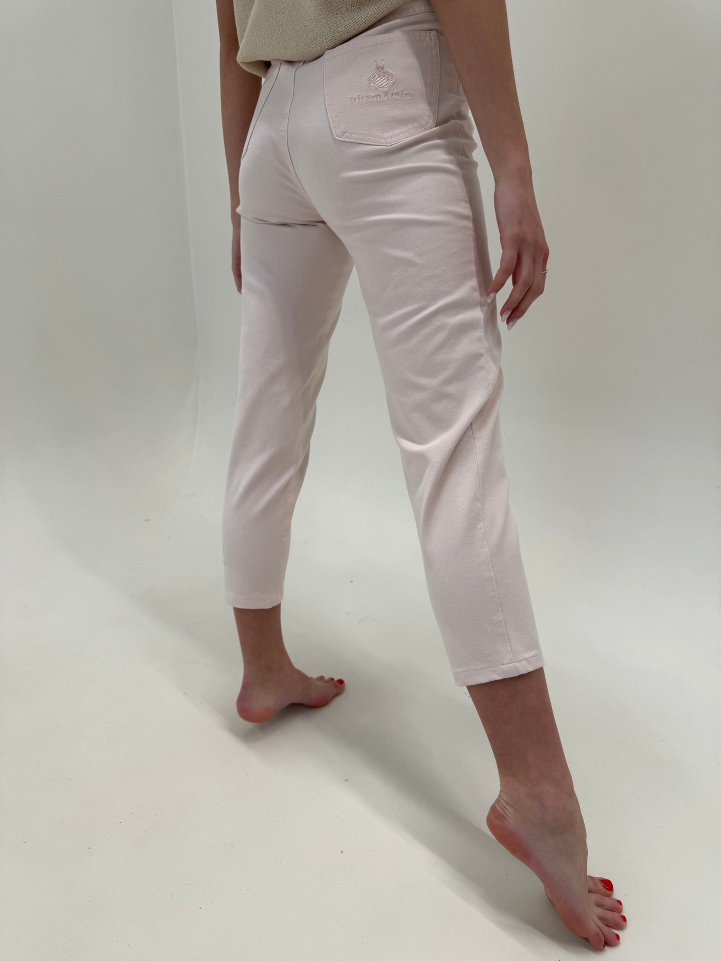 Jeans petite powder Pink premium made in ITALY ultra confort modelatori