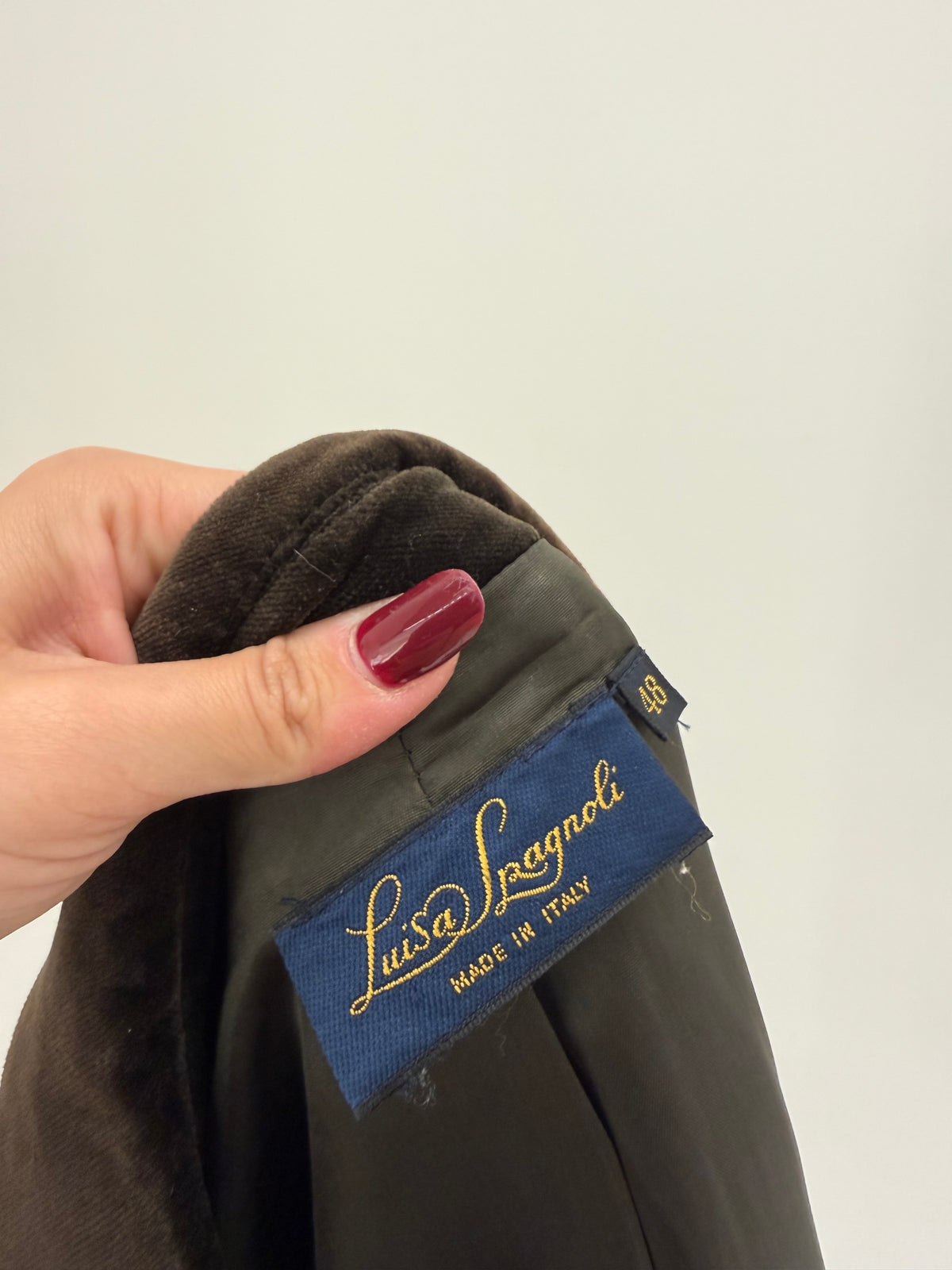Sacou Luisa Spagnoli din catifea dark green excepțională dark green
