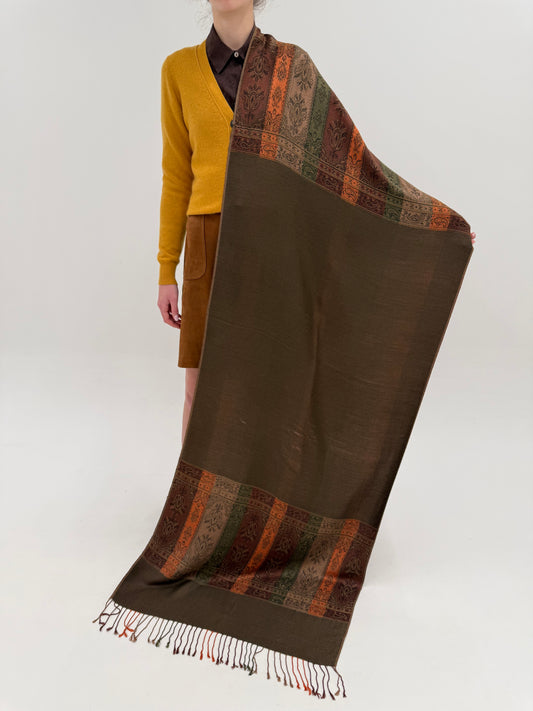 Shawl din mătase naturală și cașmir