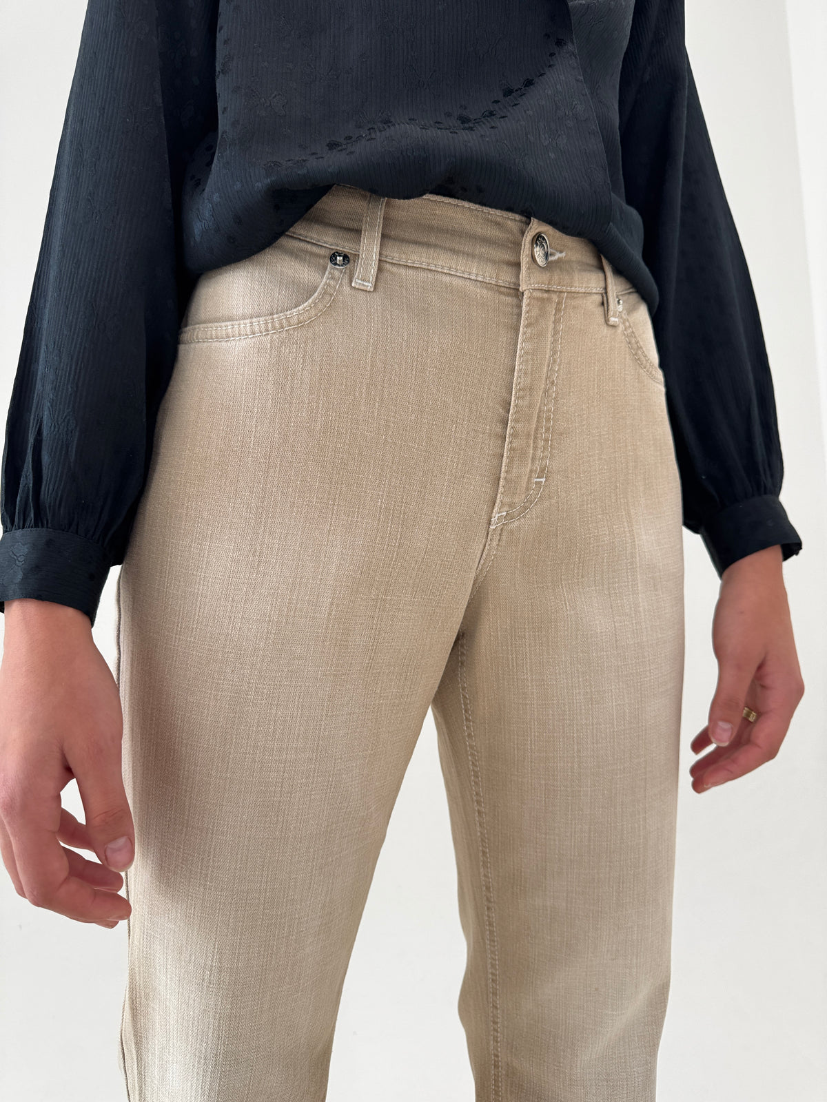 Jeans Escada bootcut camel ultra confort plini modelatori