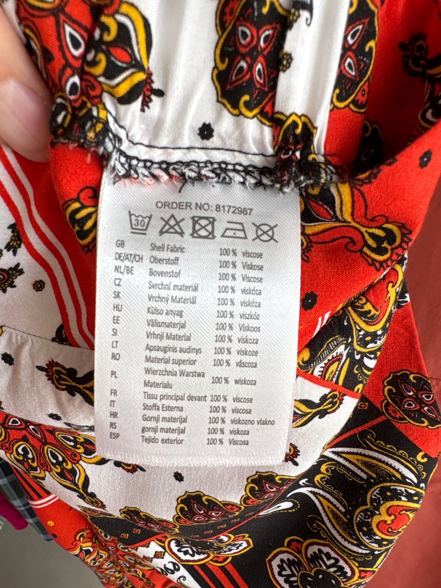 Pantaloni ultra vaporoși tall cu print baroc și talie elastică înaltă