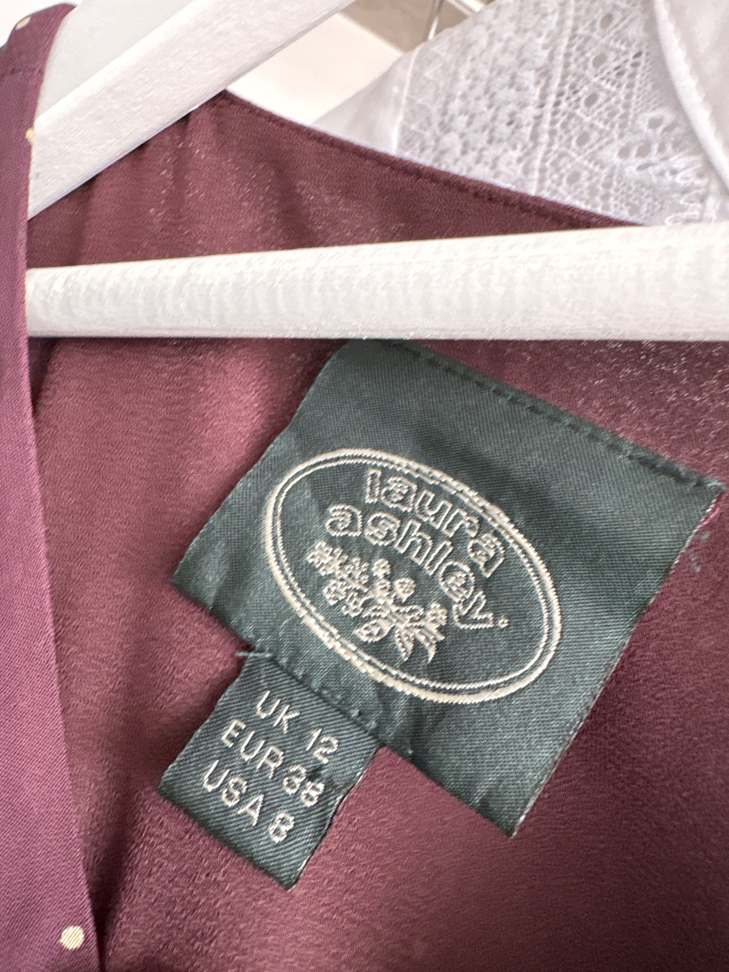 Rochie maxi cu buline și centură proprie de brand super premium vintage