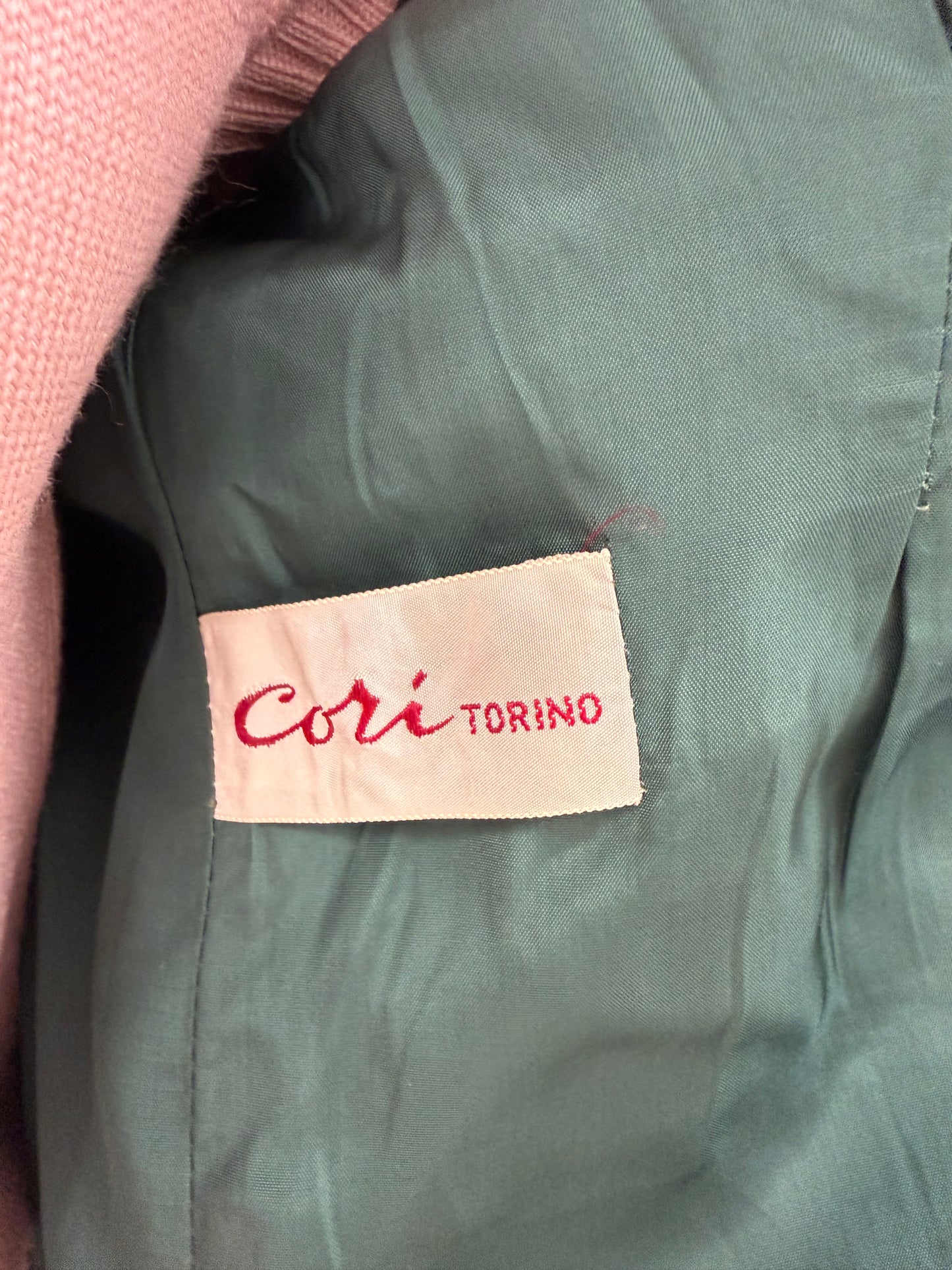 Sacou gros din tweed de brand premium italian Camel și forest green