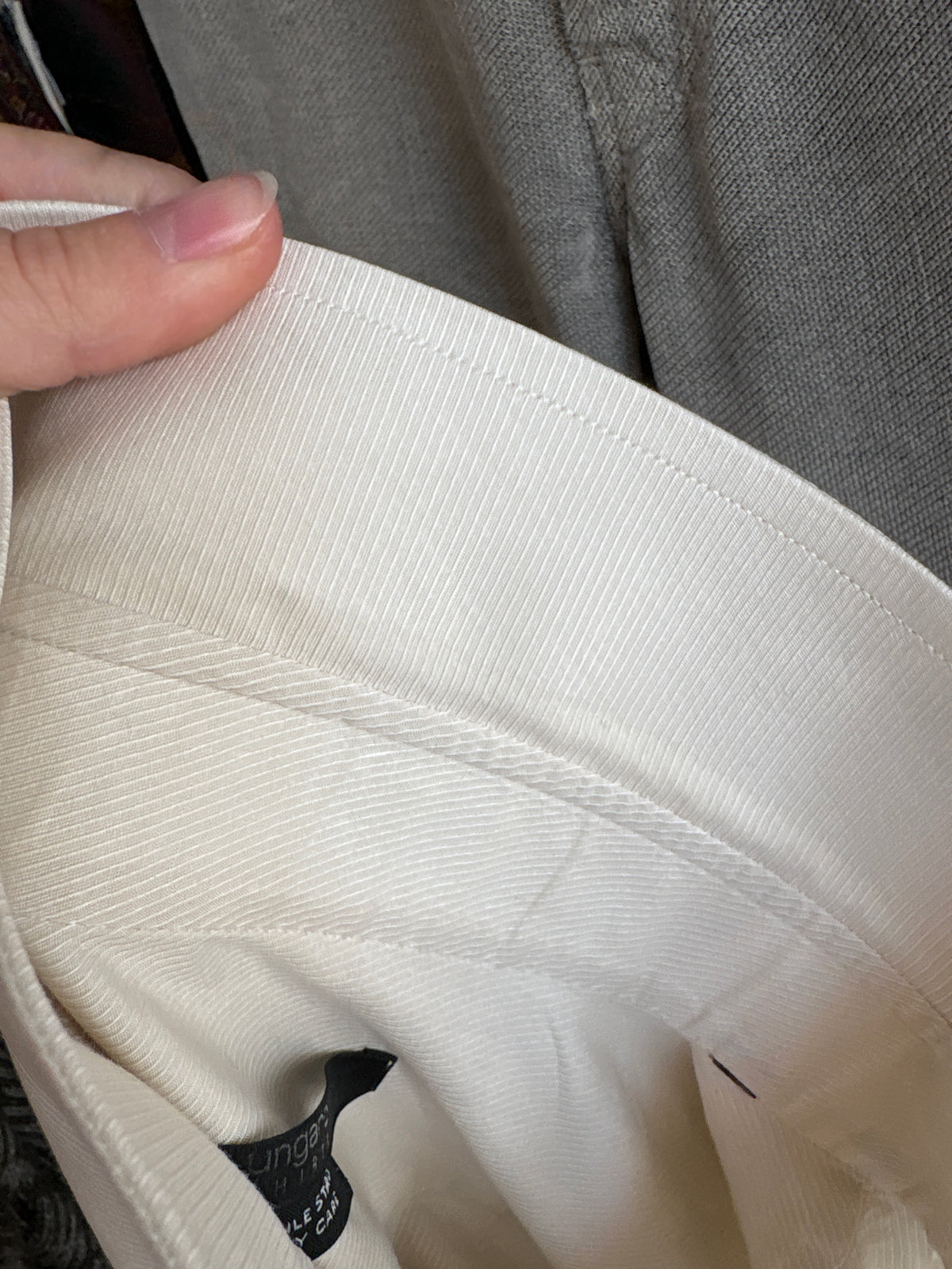 Cămașa luxury Ungaro off white din poplin excepțional texturat de bumbac