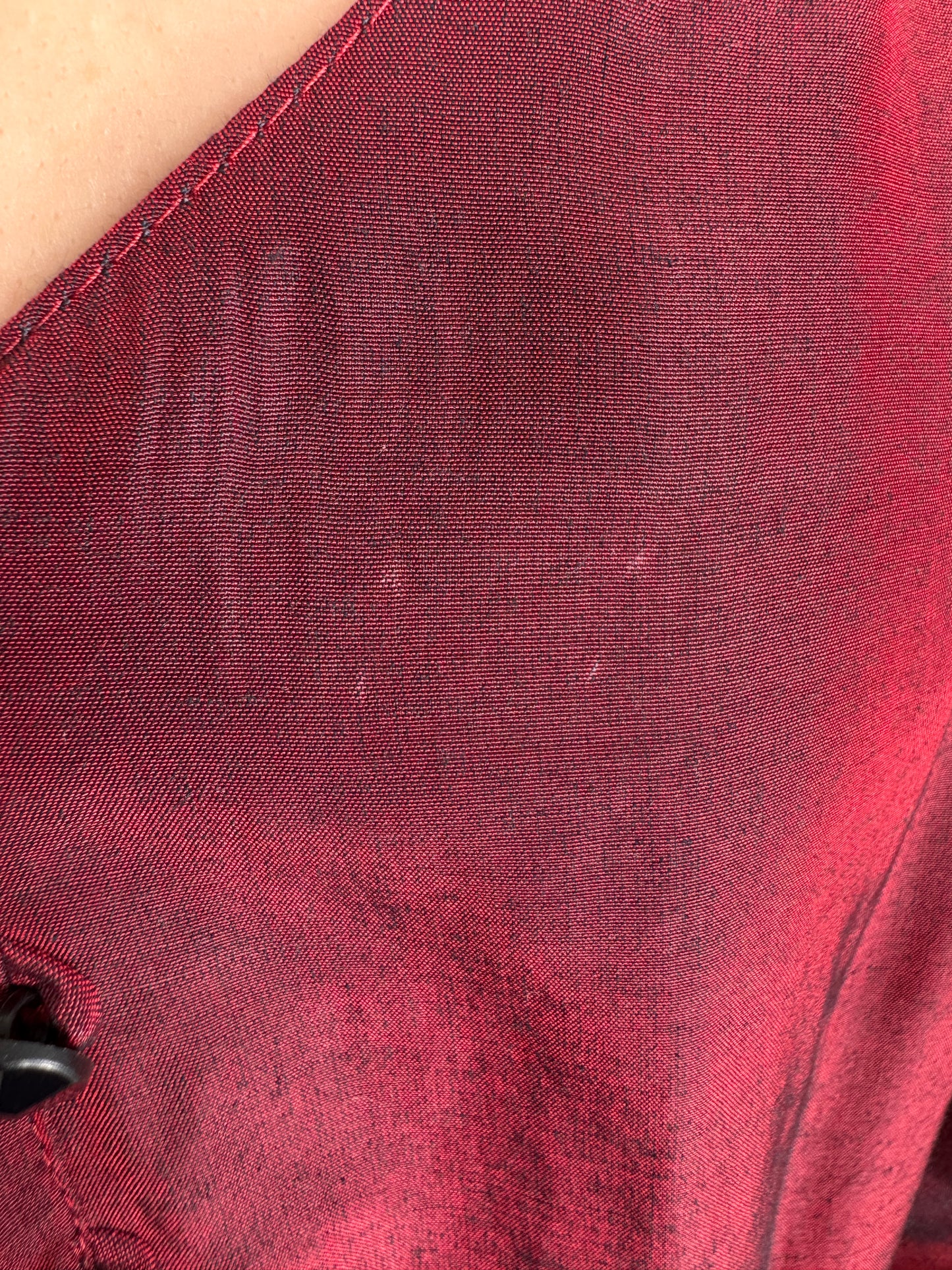 Rochie vintage maxi burgundy cu corsaj și mâneci bufante