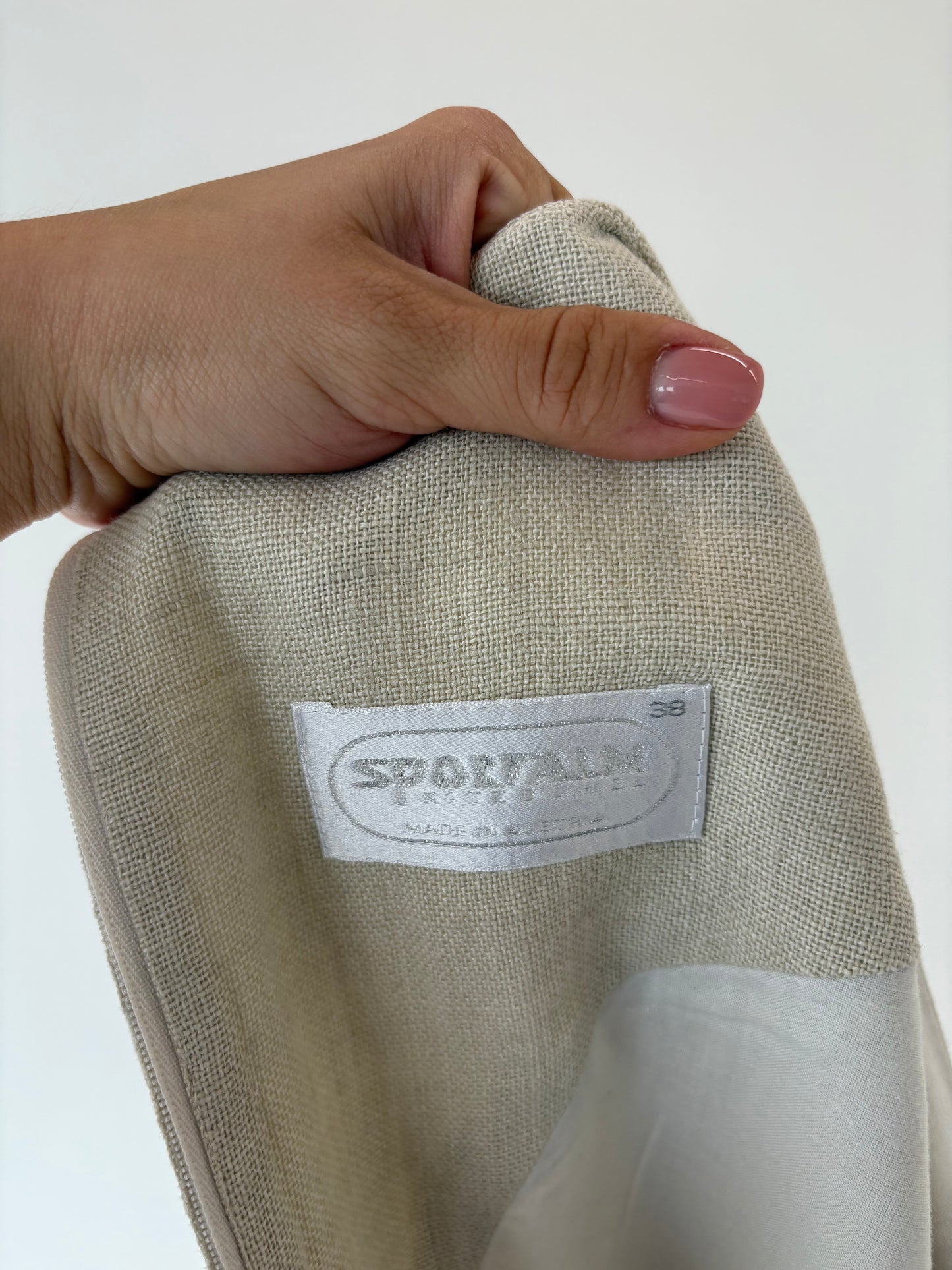 Rochie luxury Sportalm din pânză grea de in în nuanțe de nude