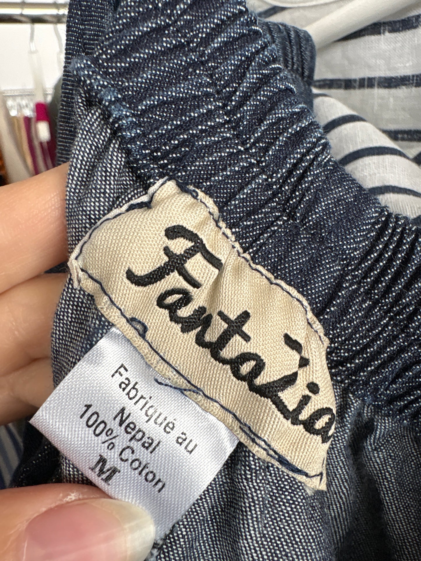 Jeans baloon de vară ultra confort din bumbac subțire excepțional în croi chic