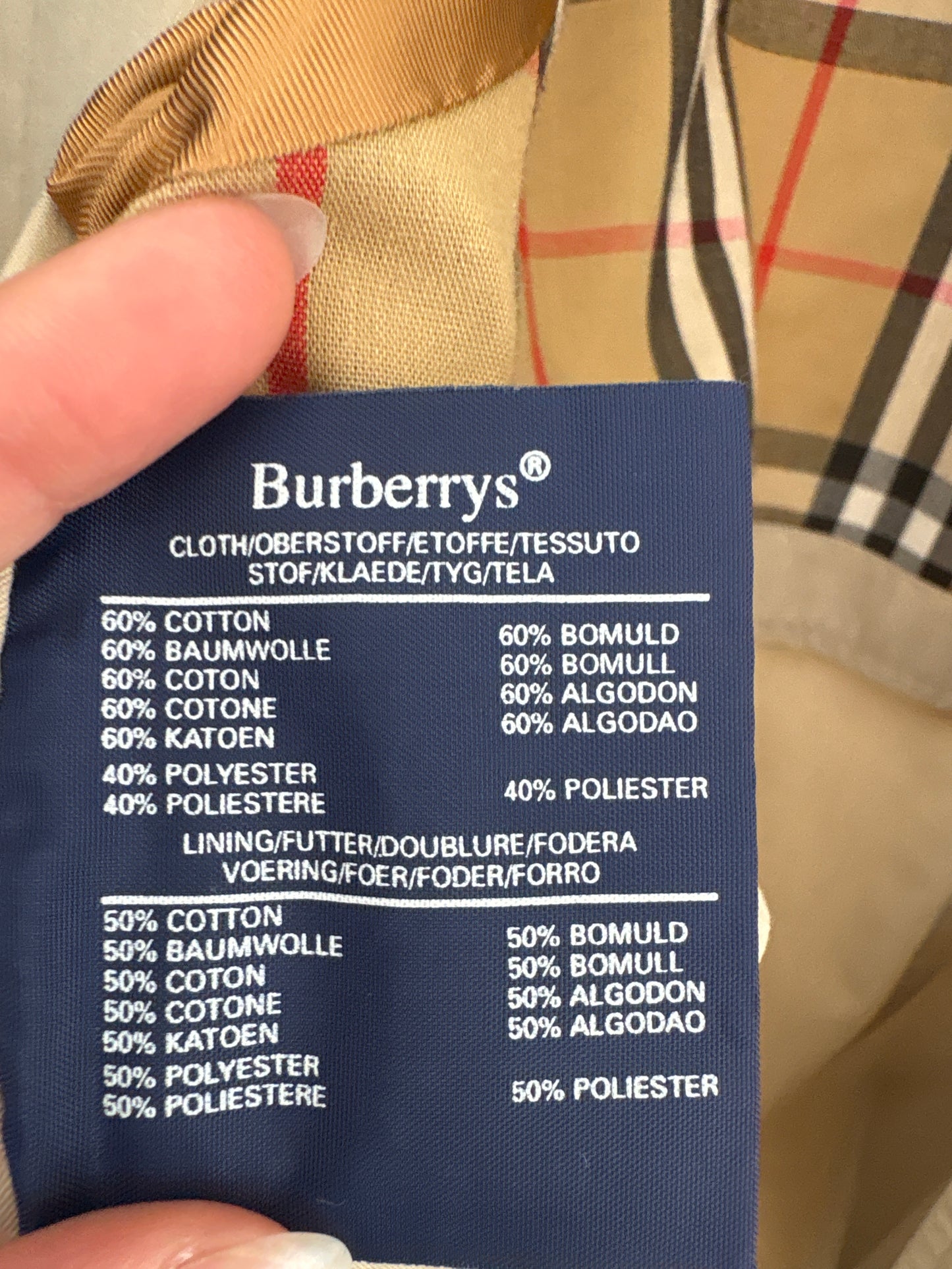 Trench vintage Burberry de vară petite cu manșete cu logoul brandului