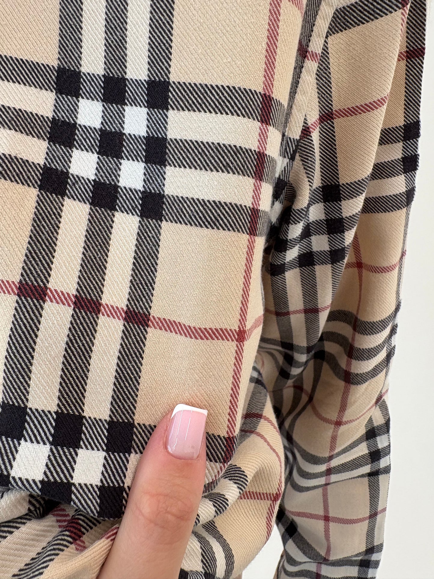 Cămașa Burberry din flanel de bumbac