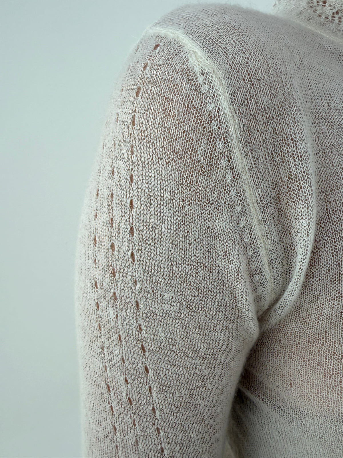 Cardigan Roberto Cavalli ultra light din lana și baby mohair extrafin cu talie marcată