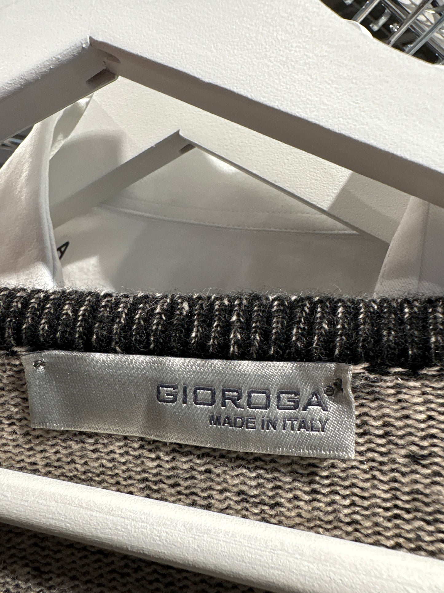 Cardigan italian excepțional din tricot de lana merino cu cașmir