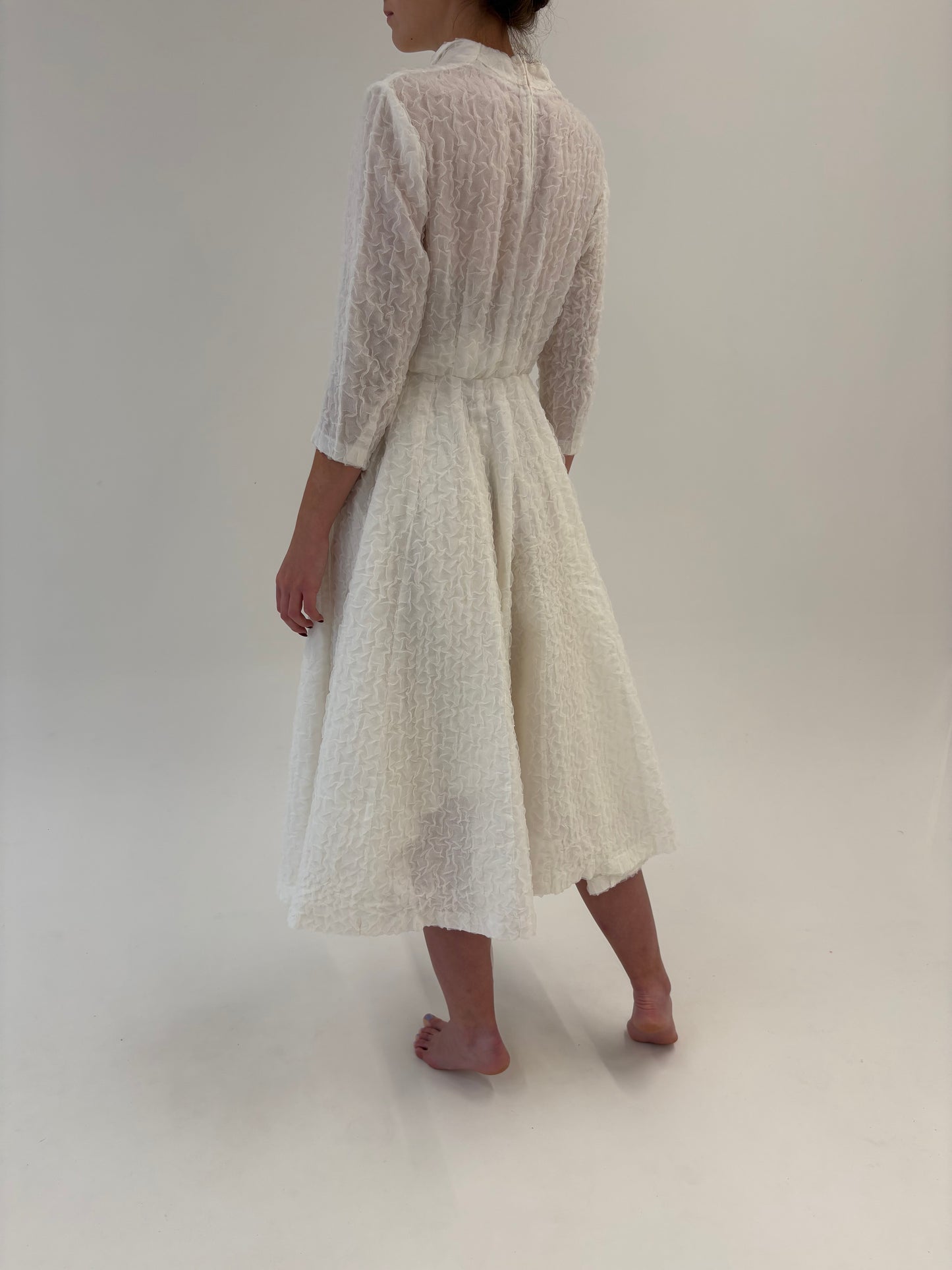 Rochie old vintage de ceremonie de colecție în croi de ani 50
